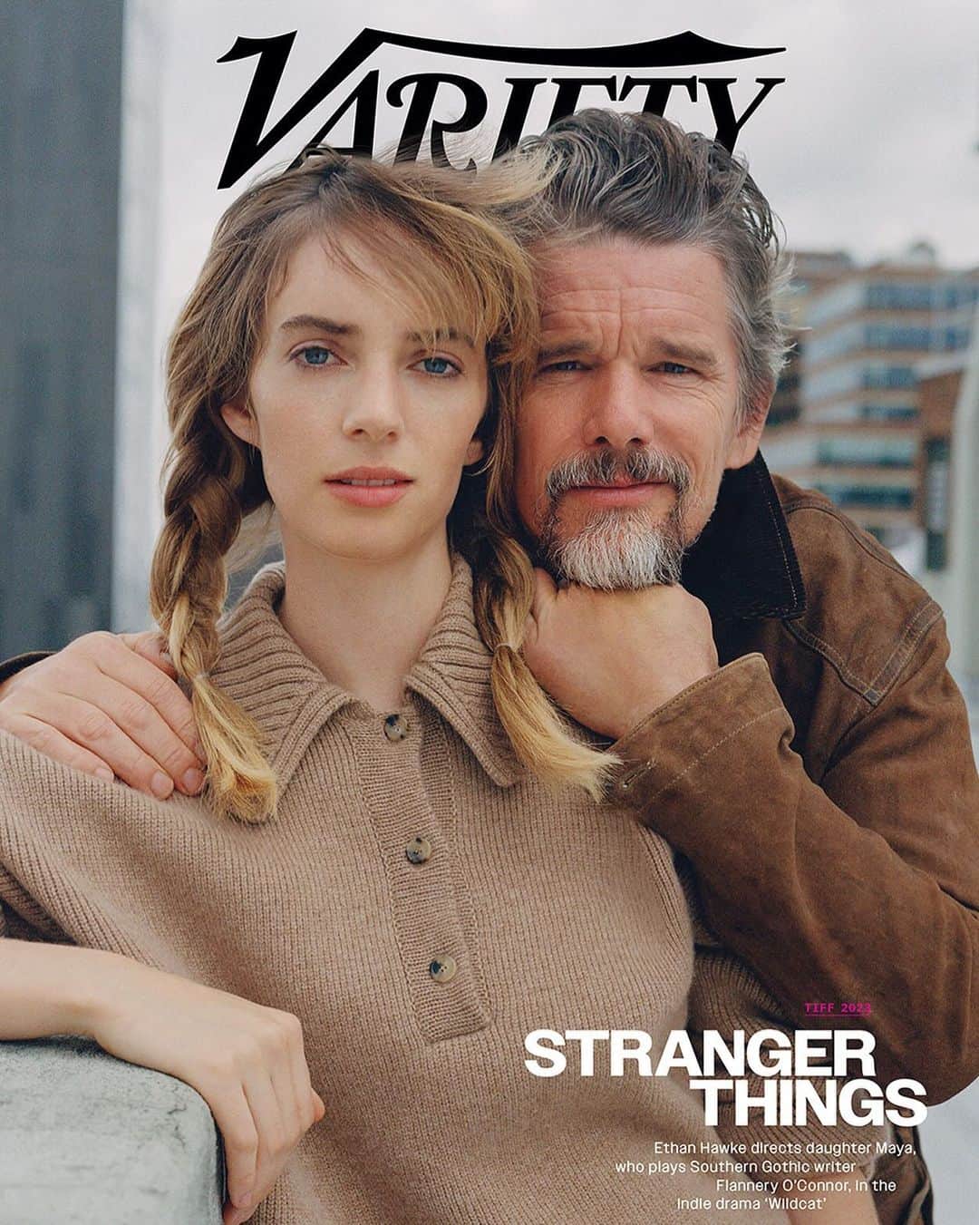 Polo Ralph Laurenさんのインスタグラム写真 - (Polo Ralph LaurenInstagram)「Actor and writer #EthanHawke wears a #PoloRalphLauren jacket on the cover of @Variety with his daughter #MayaHawke.  Photography: @HeatherHazzan DP for Heather Hazzan: @GrayKohs Styling: @TheAlexBadia Women’s Market Editor: @ElMercer Senior Market Editor, Accessories: @TWallz21 Men’s Market: @jAriStark MAYA: Makeup: Walter Schupfer and @MaryWilesMakeup Hair: Tracey Mattingly and @PeterButlerHair ETHAN: Grooming: @AKGroomer - The Wall Group  #Variety #PoloRLStyle #RLEditorials」9月26日 5時59分 - poloralphlauren