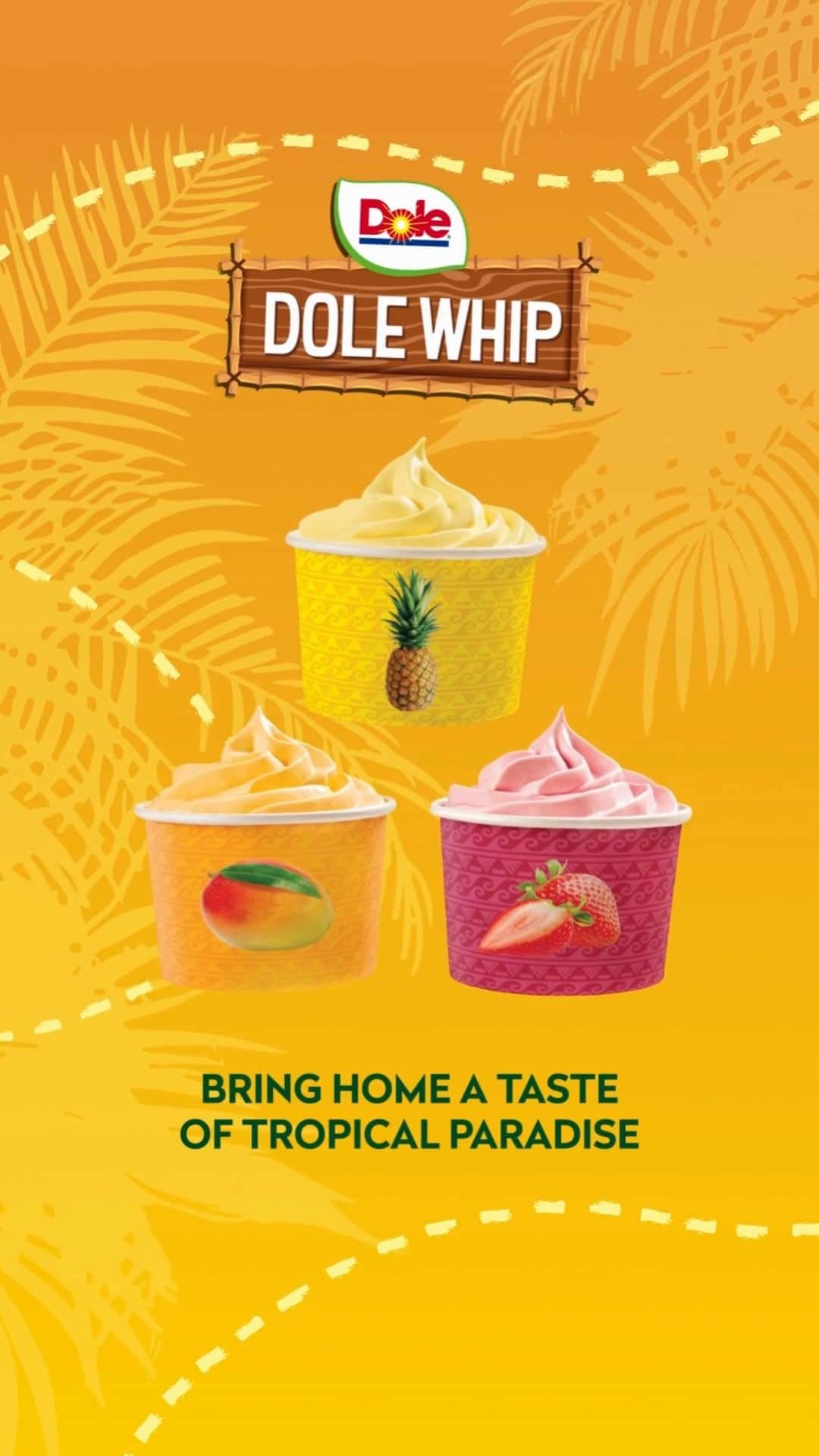 Dole Packaged Foods（ドール）のインスタグラム：「Experience the ✨ Magic of Dole Whip in three tantalizing flavors: Pineapple, Strawberry, and Mango! 🍍🍓🥭 Each spoonful is a tropical paradise in your mouth. Made with real fruit, whipped to perfection with coconut cream, and absolutely no artificial ingredients. It's not just a dessert; it's a flavorful adventure! 😋 Which flavor will you choose today?  #DoleWhip #RealFruit #TropicalDelight #Magic #coconutcream #noartificialingredients #Yum #DeliciousTreat」
