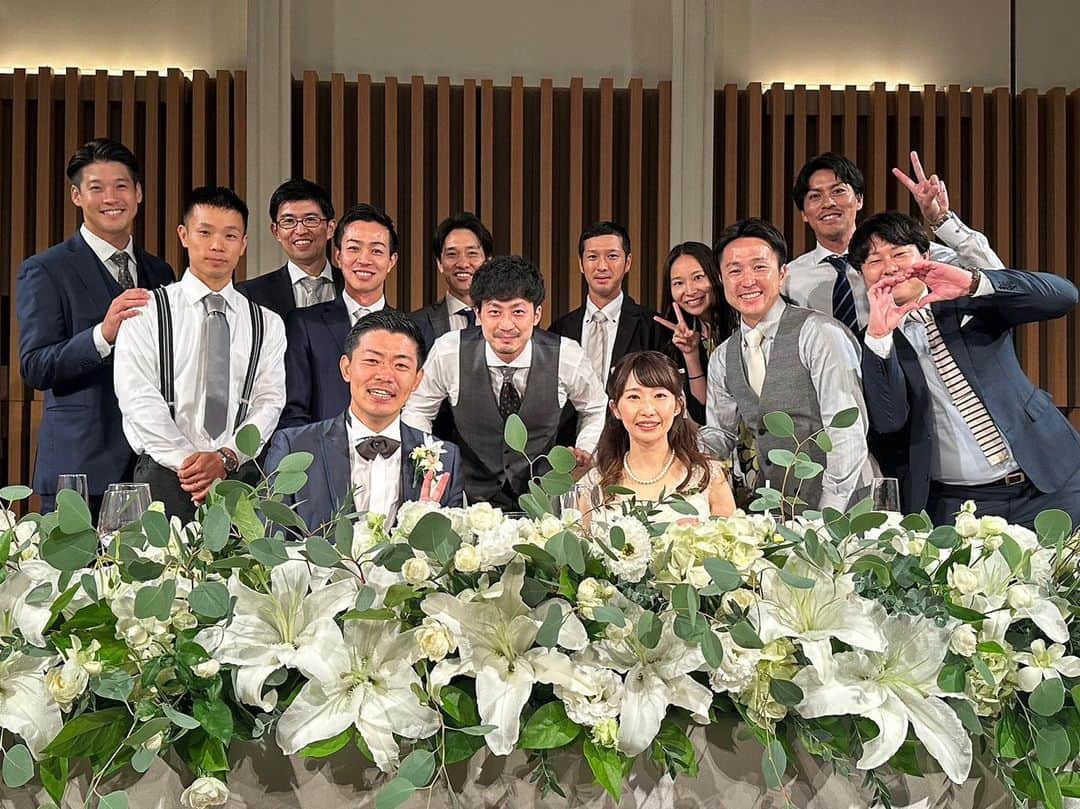 徳山武陽のインスタグラム：「たくや結婚おめでとう^ ^ みんなに会えて楽しかった〜」