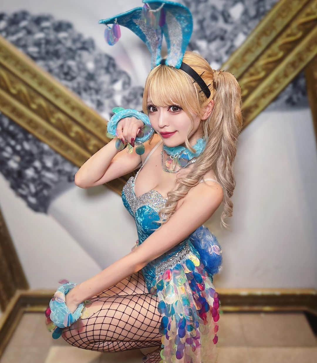 ミランのインスタグラム：「可愛い衣装着ると自信持てる🐰🩵🪽  ・  ・  ・  👗: @atelierdarm   #アトリエダーム #atelierdarm #ヤバすぎバニー #バニーガール #六本木 #パリオン #バーレスク東京  #ギャル #撮影会 #グラビア #プール  #水着ギャル #ビジョビ  #小悪魔ageha #水着  #gravure #japanese #可愛い #love #gal #followforfollowback #l4l  #fashion #fitness #love #girl #japanesegirl #japanesegravure  #instagood #instagravure」