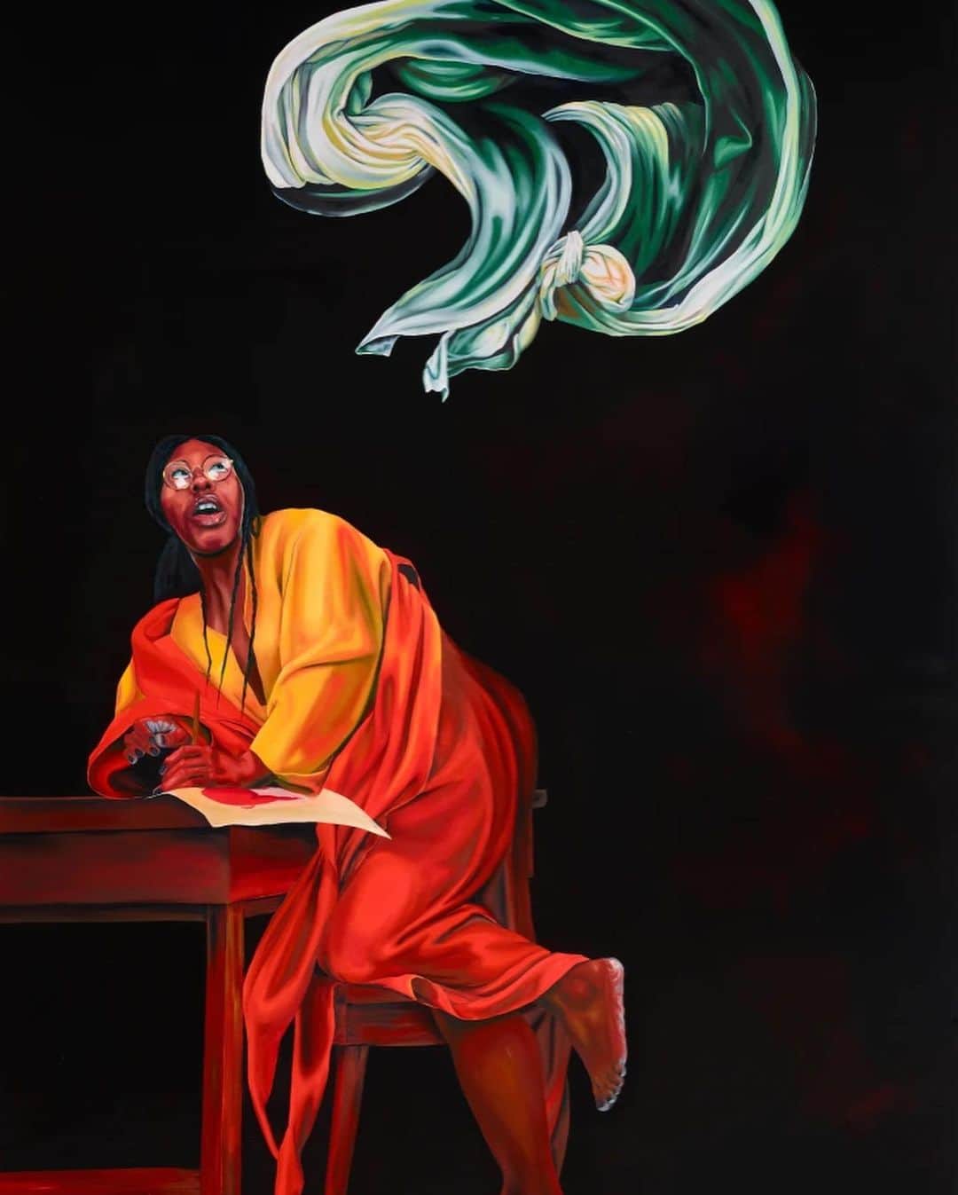 Juxtapoz Magazineのインスタグラム：「@brittneyleeannewilliams at @newchildgallery」