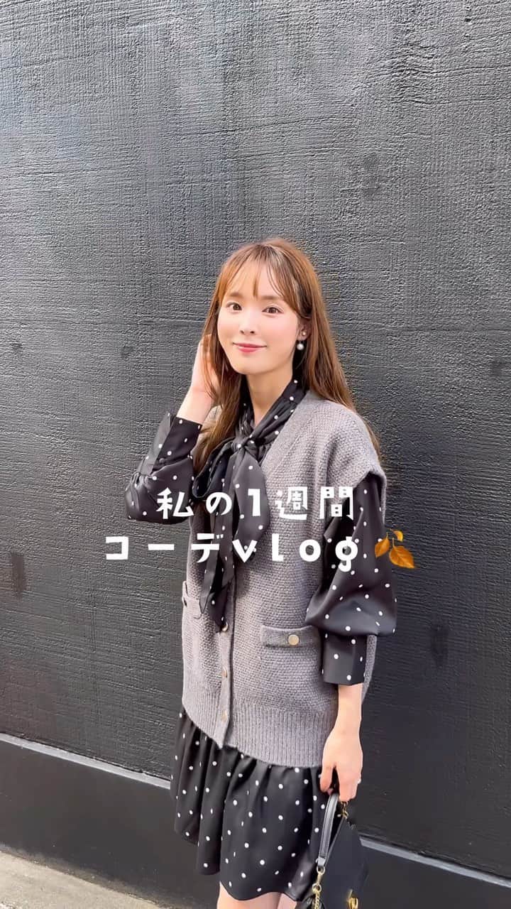 磯田 ひかる(Hikaru Isoda) のインスタグラム：「私の1週間コーデvlog🍂初秋ver.  —————————— picaru：162cm / 骨格ウェーブ 1st ブライトスプリング 2nd ブライトサマー  大人可愛いスタイルアップコーデ ヘアメイクを合わせた トータルスタイリングを提案🤍  不定期にストーリーで ファッションお悩み相談募集中🥰 ——————————  他の投稿を見る→【@picaruuu】  #秋コーデ #秋服 #1週間コーデ」