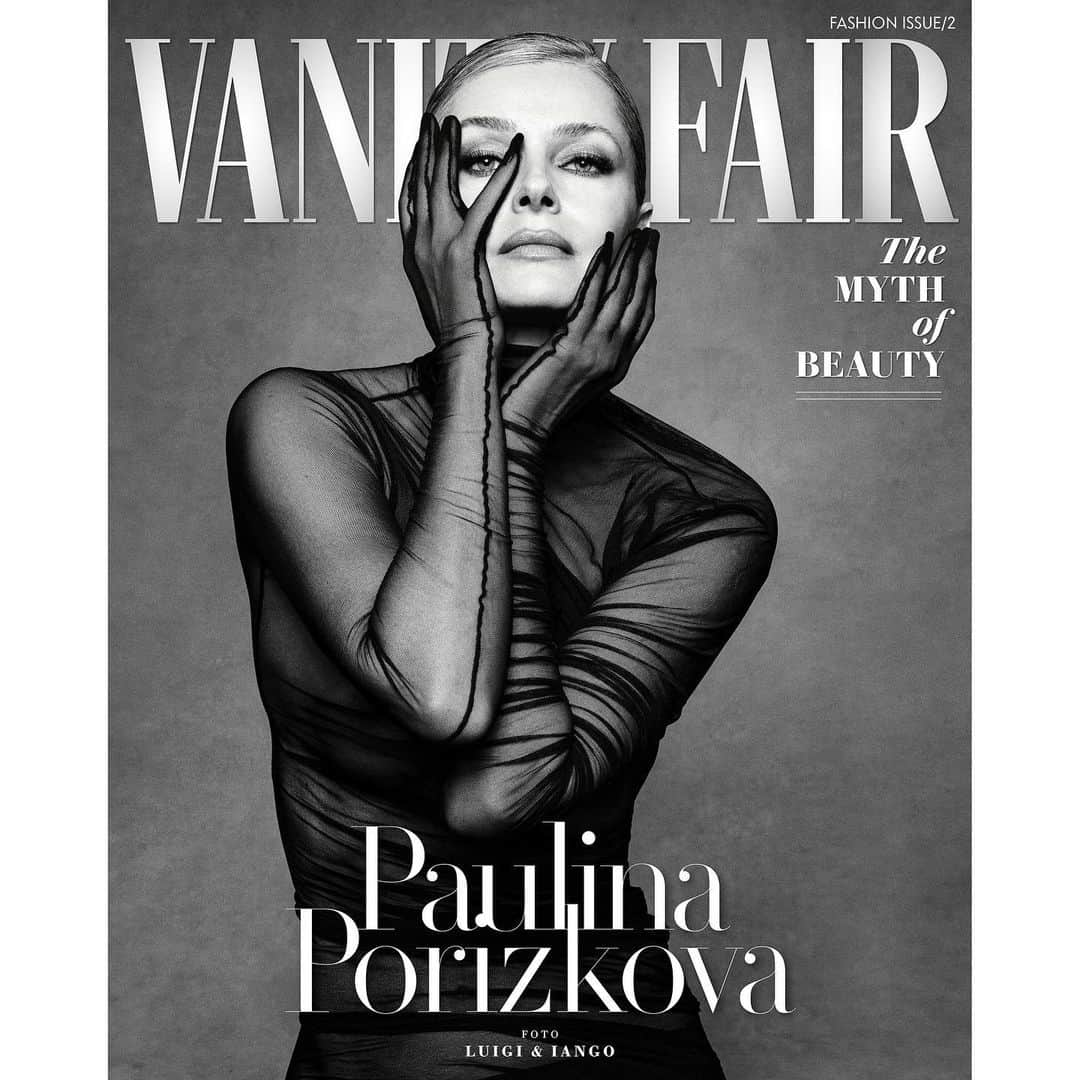 ルイージ&イアンゴのインスタグラム：「PAULINA ❤️ @paulinaporizkov -THE MYTH OF BEAUTY- for @vanityfair @vanityfairitalia @vanityfairfrance @vanityfairspain @luigiandiango @luigimurenu @marchettisimone @michael_philouze @anndemeulemeester_official @georgisandev @sashahere @2bmanagement」