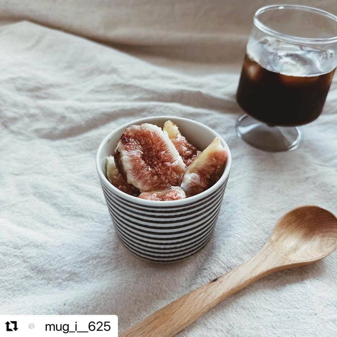 有限会社マルヒロのインスタグラム：「#Repost @mug_i__625 with @use.repost ・・・ . 食べ物でも秋を感じるようになりましたね🌰 今朝はヨーグルトに無花果をたっぷり乗せて はちみつをかけてペロリ😋 朝から幸せな気持ちになりました☺︎ . 秋を感じながらも 暑がりなのでまだまだ アイスコーヒーを飲む日が続きそうです☕︎ Skøn(@axcis_inc )のグラスは たっぷり入るので 今年の夏も我が家では大活躍でした☺︎ .  －－－－－－－－－－－－－－ーー 【雑貨屋店員の日常】については @mug_i__625  ぜひチェックしてみてください:) －－－－－－－－－－－ーーーーー  . #無花果 #いちじく #朝時間 #朝食 #ヨーグルト #ヨーグルトレシピ #うつわ好き #うつわのある暮らし #skøn #スコングラス #コーヒーのある暮らし #コーヒーが好きな人と繋がりたい#雑貨屋店員の暮らし #雑貨と暮らす」