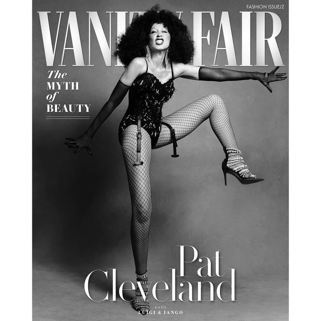 ルイージ&イアンゴのインスタグラム：「PAT ❤️ @patcleveland -THE MYTH OF BEAUTY- for @vanityfair @vanityfairitalia @vanityfairfrance @vanityfairspain @luigiandiango @luigimurenu @marchettisimone @michael_philouze @georgisandev @gonn24 @2bmanagement」