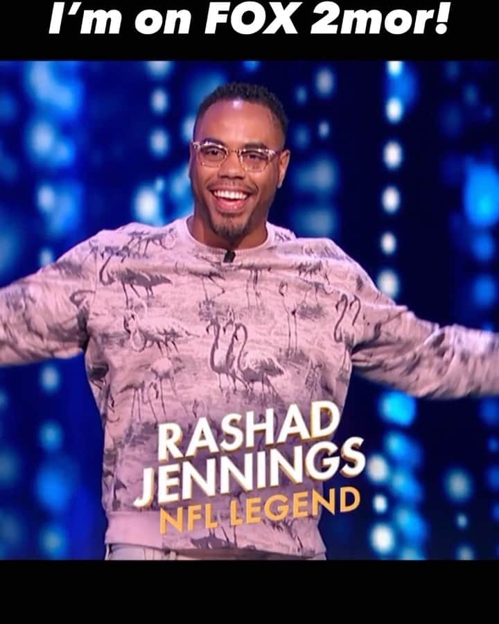 ラッシャッド・ジェニングスのインスタグラム：「This was so much fun! Make sure to catch me on #NameThatTune tomorrow night at 8/7c on @foxtv! @realityclubfox」