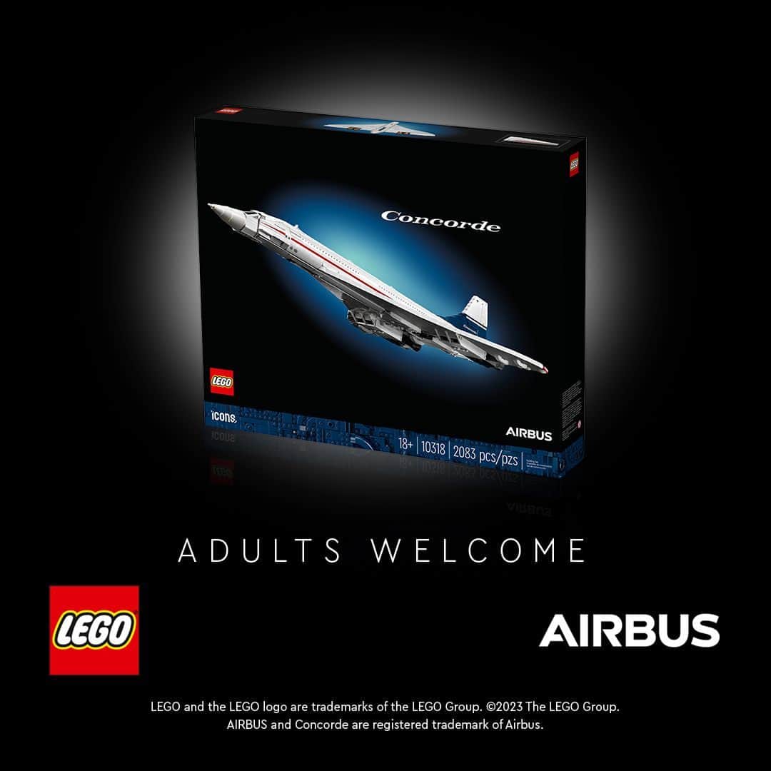 LEGOさんのインスタグラム写真 - (LEGOInstagram)「Half a century ago, this majestic icon of aviation first crossed the Atlantic at mach 2.0. Swipe and keep swiping to enjoy our tribute in 2083 LEGO bricks.  #LEGO #Airbus」9月26日 22時00分 - lego