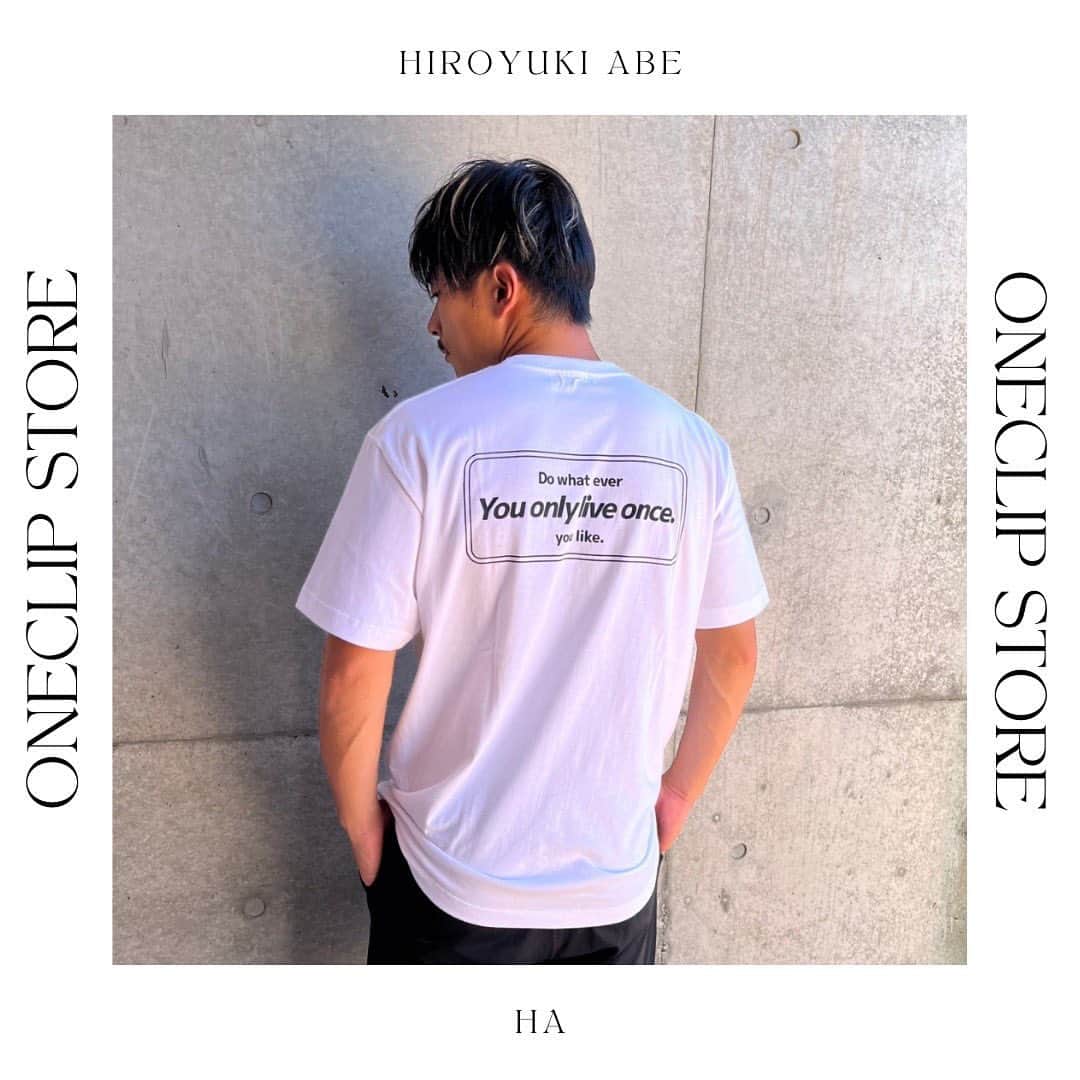 阿部浩之さんのインスタグラム写真 - (阿部浩之Instagram)「. 新しくTシャツ作りましたー！ まだまだ暑い日もあるので是非着てみてください〜👕  【ONECLIPストア】で検索」9月26日 20時39分 - abe_hiroyuki_official