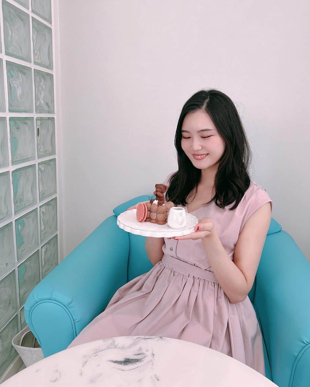 太田理恵のインスタグラム：「小松島の可愛かったカフェ🧁」