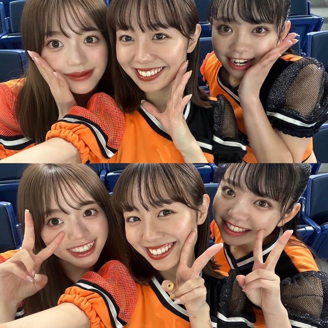 読売巨人軍公式マスコットガール「VENUS」さんのインスタグラム写真 - (読売巨人軍公式マスコットガール「VENUS」Instagram)「. 皆さんこんにちは！山口ちかです🧡  一昨日は「イースタン・リーグ2023 in TOKYO DOME」が行われました！✨  開業35周年を迎える東京ドームで皆さんと一緒に盛り上がることができ、とても嬉しかったです☺️ 初披露の曲や、イニング間のイベントなど皆さん楽しんでいただけましたか？👀  今シーズンも残りわずか‼︎ 本日も横浜DeNAベイスターズとの試合、とても熱い試合でしたね！ 次はホームに戻って中日戦です！ ジャイアンツが勝利できるよう熱く応援しましょう⚾️❤️‍🔥  【1枚目】 chika 月刊ジャイアンツ10月号の撮影で素敵なドレスを着させて頂きました💍  【2枚目】Team Orange🧡 イースタン・リーグ2023 in TOKYO DOME チームオレンジ11人で盛り上げました💃✨  【3枚目】karin♡erina♡yume♡kana♡chika♡miyuki 大好きなチームオレンジの同期で📷💞  【4枚目】chika♡ema♡miyuki チーム替えの期間に🤳💓 えまちゃんとのダンスリールも要チェックです✔︎  #山口ちか#高坂咲舞#山本夏鈴#上野華菜  #新井みゆき #鈴木絵里奈#村上結萌 #ウエディング #ウエディングドレス #wedding #weddingdress  #ジャイアンツ #giants #東京ドーム  #野球 #baseball #東京 #tokyo #ヴィーナス #チアダンス  #巨人 #venus #2023venus #チア #ダンス #奪回」9月26日 20時49分 - giants.venus