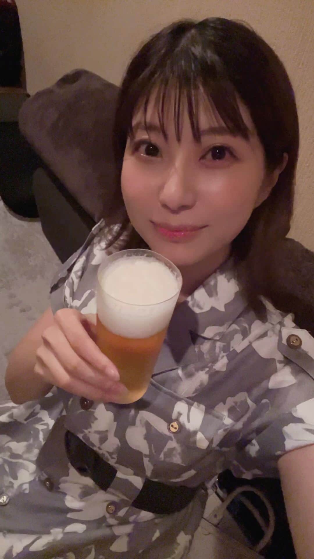 天野麻菜のインスタグラム：「ビール女子。3612」