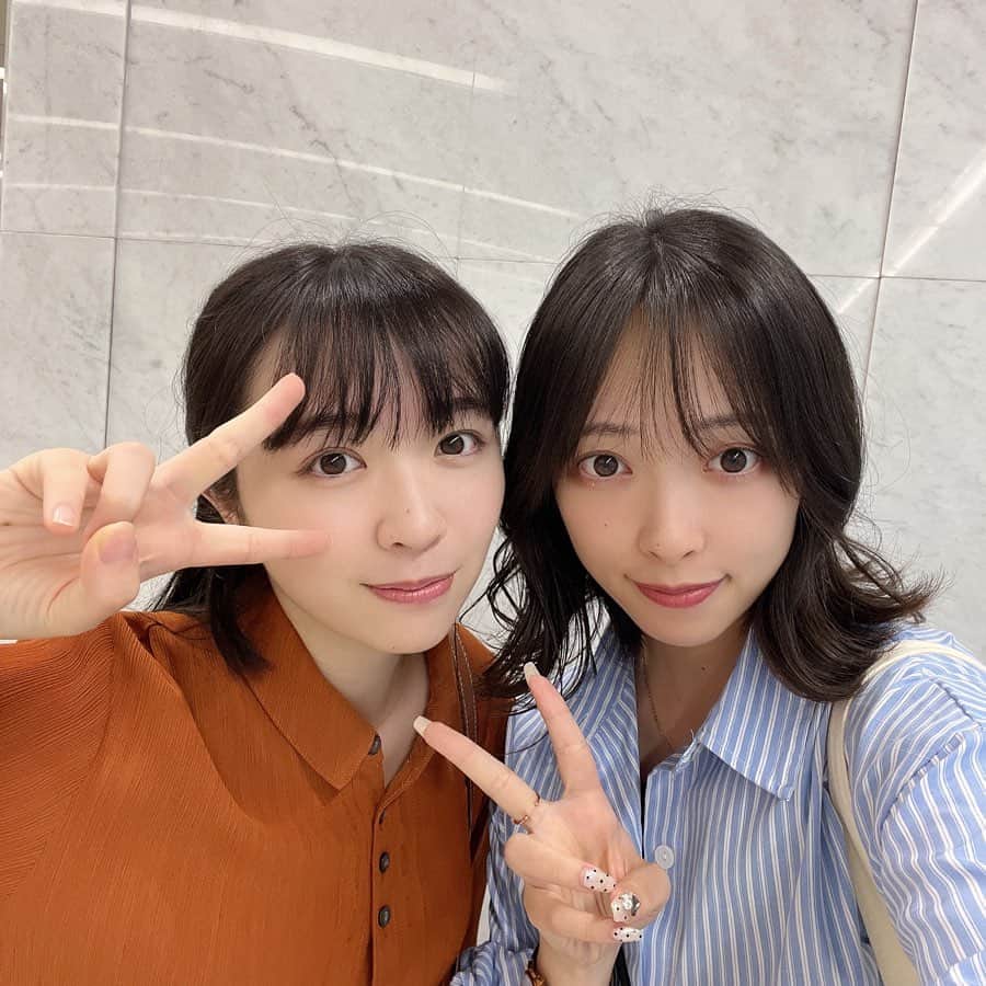 横川夢衣のインスタグラム：「👊🏻  マブに会えていっぱい喋った日:)))  .」
