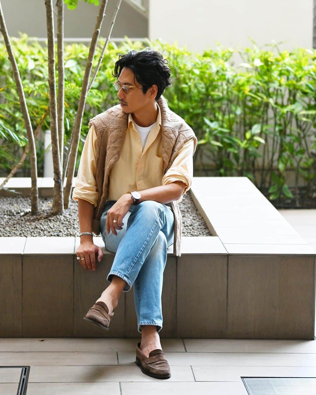 Shuhei Nishiguchiさんのインスタグラム写真 - (Shuhei NishiguchiInstagram)「"Ametra Taste◀︎◀︎◀︎swipe left 秋。永遠の定番アメトラ。 ・ ・ ・ #Breitling #navitimer #anglostyle #amekaji #squadonamission #classicmenswear #mensstreetstyle #vintagefashion #amekaji #spezzatura #ootdmen」9月26日 21時05分 - shuhei_nishiguchi