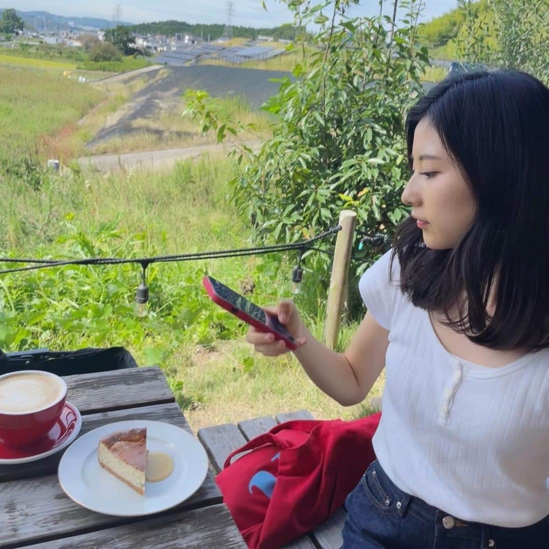 林萌々香さんのインスタグラム写真 - (林萌々香Instagram)「赤率が高かった日🍎  チーズケーキはゴルゴンゾーラでちょっと癖のある感じがめっちゃ美味しかった🍂」9月26日 21時08分 - momoka_hayashi