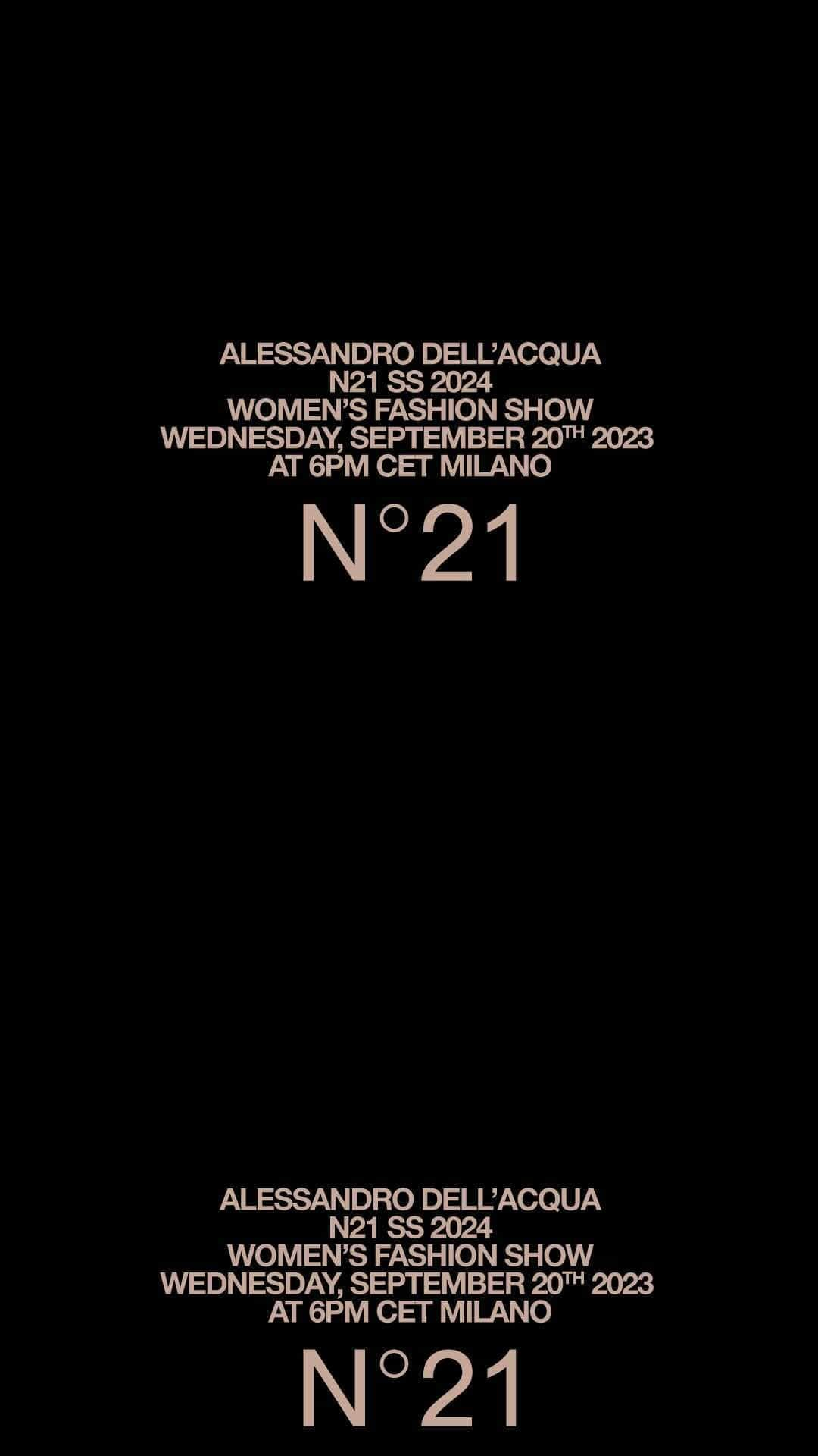 ヌメロ ヴェントゥーノのインスタグラム：「N21 SPRING-SUMMER 2024 WOMEN’S FASHION SHOW.  #N21SS24 #N21 by #AlessandroDellAcqua」