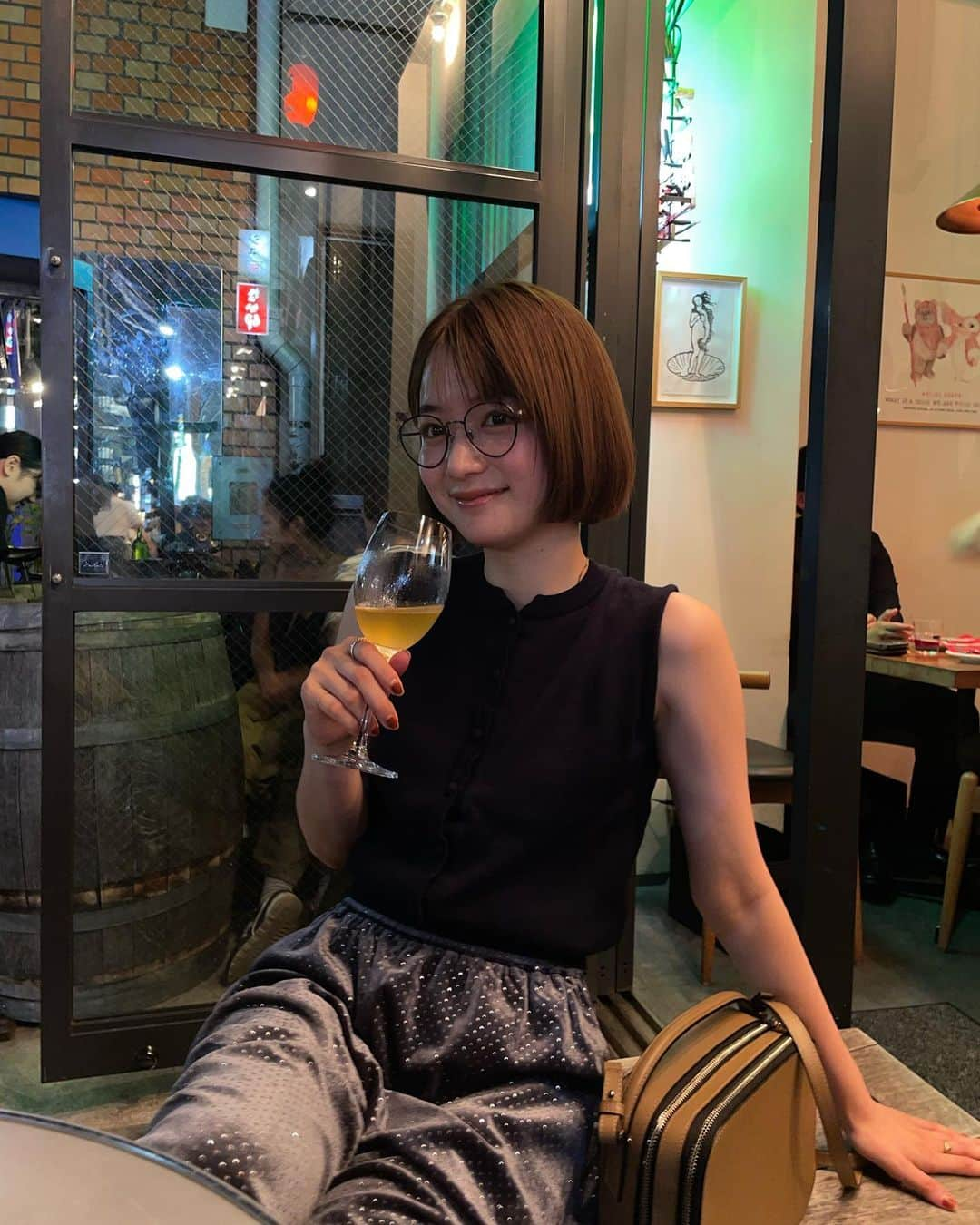 いしだちひろのインスタグラム：「大好きな2人と🍷🍷  最高に幸せな夜を過ごせたなぁ」