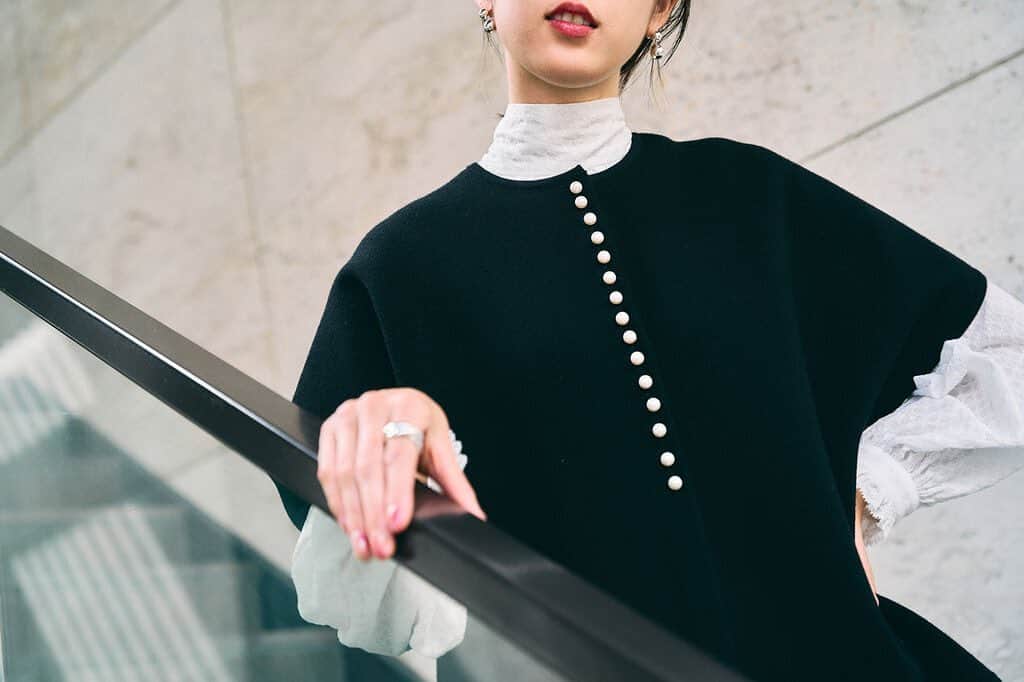 のインスタグラム：「.  Ballsey LADY LIKE  いつでもレディでいたい。   私だけの好きを纏い、 日常が華やぐBallseyの レディなスタイル。  #tomorrowland_jp #tomorrowland_womens #ballsey #トゥモローランド #tomorrowland」
