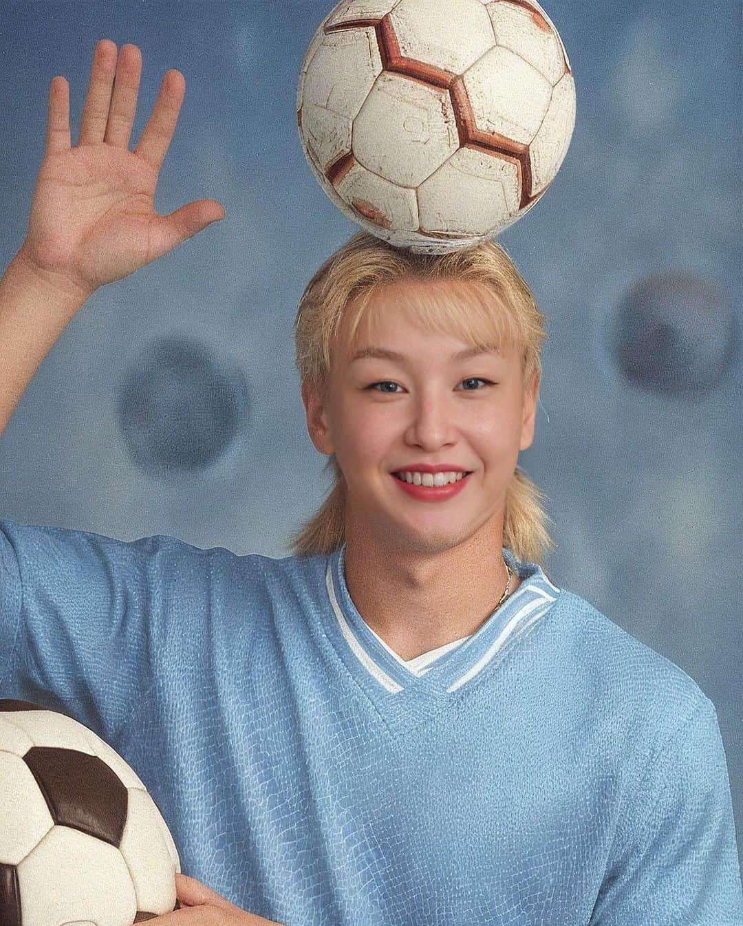 ペ・ユンジョンのインスタグラム：「저 미국오빠스탈 오때유😎 우리 재율이 크면 이렇게되려나😅 신기하네 요즘 ㅋㅋ」