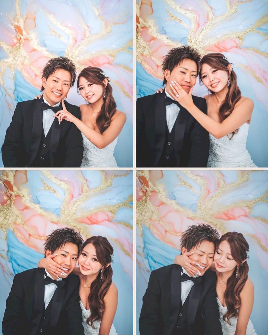 仲道雄大のインスタグラム：「【アトリエ ルルッカ】 . . @atelier_rulucca  . 💄@ebibi.hairmake  . . . 🎨　@koazuki_art  . . . #ウェディングフォト  #weddingdress  #スタジオフォト #ウェディングドレス #wedding #weddingphotography #東京駅前撮り  #丸の内前撮り」