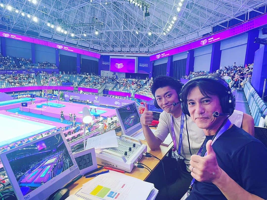 亀山耕平さんのインスタグラム写真 - (亀山耕平Instagram)「杭州アジア大会🌏 解説という立場で盛り上げていきます🔥  日本からは #徳洲会体操クラブ 時代の後輩2名が出場します‼️  #北園丈琉 #川上翔平  U-NEXT 16:00〜 TBS 19:00〜  ガンバレニッポン🇯🇵🌏  #アジア大会 #体操 #新タ悦男アナ #亀山耕平 #タートルパートナーズ」9月26日 14時06分 - kohei.kameyama