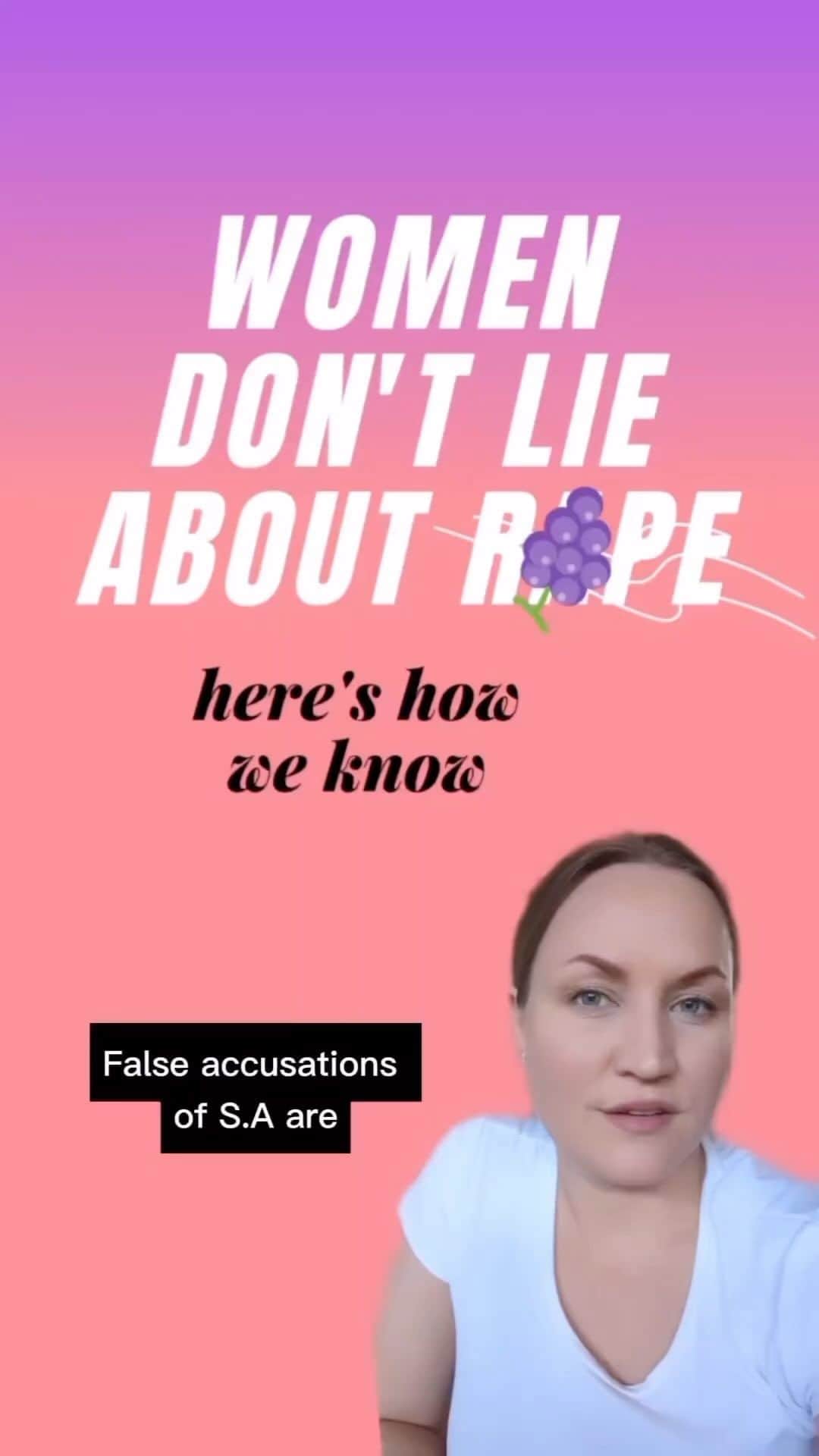 カリスマ・カーペンターのインスタグラム：「This is why I believe women. And you should too.  @sommertothill . . Apparently this caption requires further commentary due to the shocking comments…. 1. Listen to the whole thing before commenting. 2. Sommer said it’s “rare” for women to lie and provided statistics around that statement. 3. Sources are referenced at the end of the reel. Please read before commenting. 4. 1/6 American women have been a victim of attempted or completed r*pe in her lifetime. Not 1/6 women lie about SA…sigh」