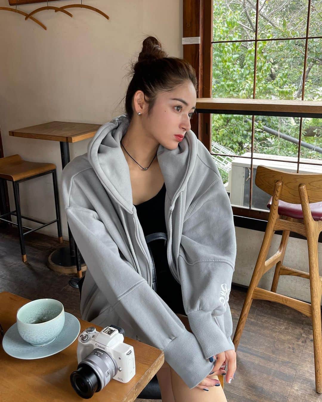 RAMIKAさんのインスタグラム写真 - (RAMIKAInstagram)「ぐちゃぐちゃお団子とお洒落なカフェ☕️ 朝ゆっくりコーヒー飲む ...