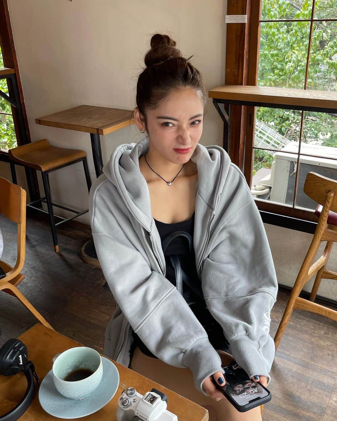 RAMIKAさんのインスタグラム写真 - (RAMIKAInstagram)「ぐちゃぐちゃお団子とお洒落なカフェ☕️ 朝ゆっくりコーヒー飲む ...