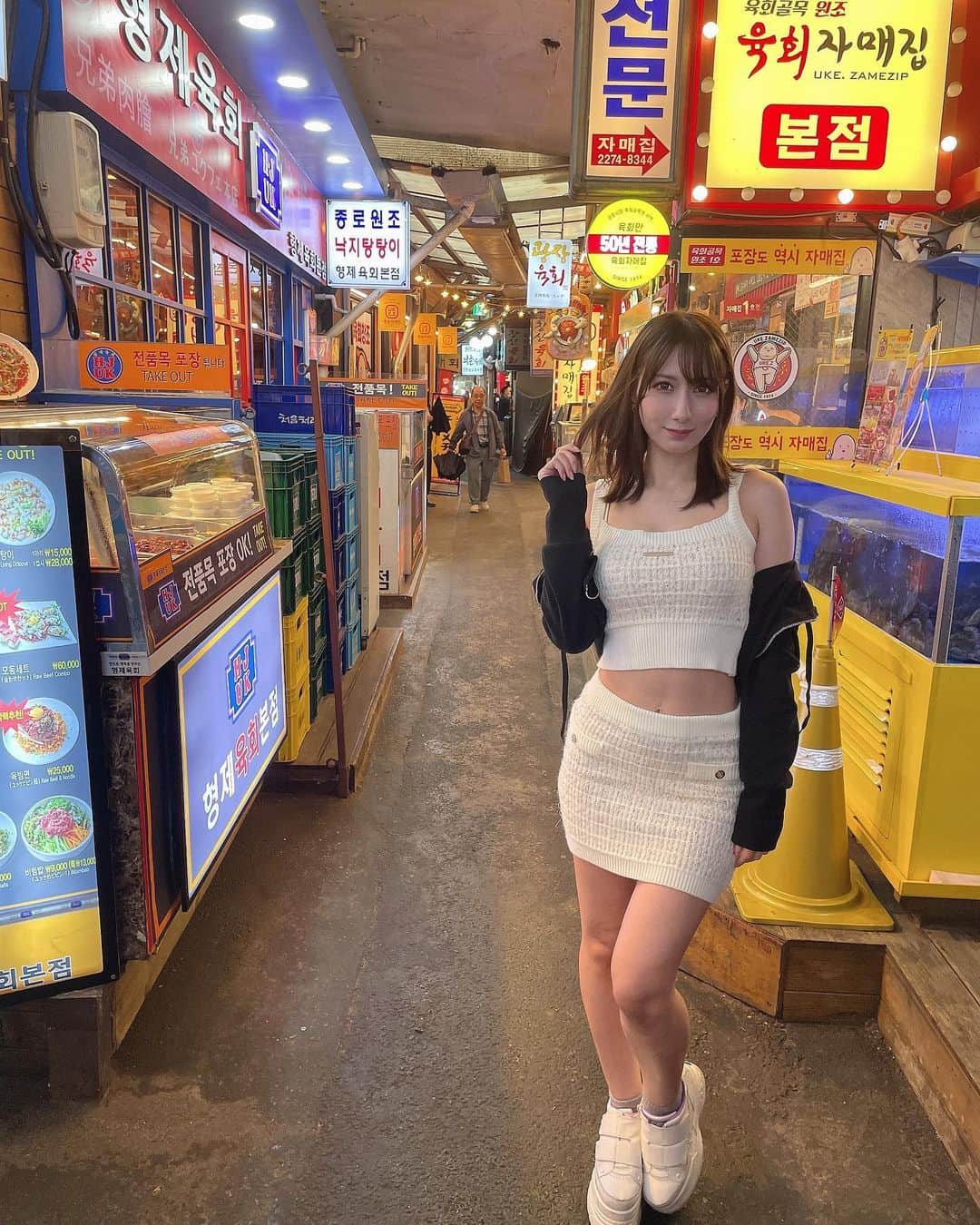 サーシャ菜美さんのインスタグラム写真 - (サーシャ菜美Instagram)「ユッケꪔ̤̥‎🍖 #旅行 #韓国旅行 #旅行vlog #귀여워」9月26日 16時52分 - ns.123.a