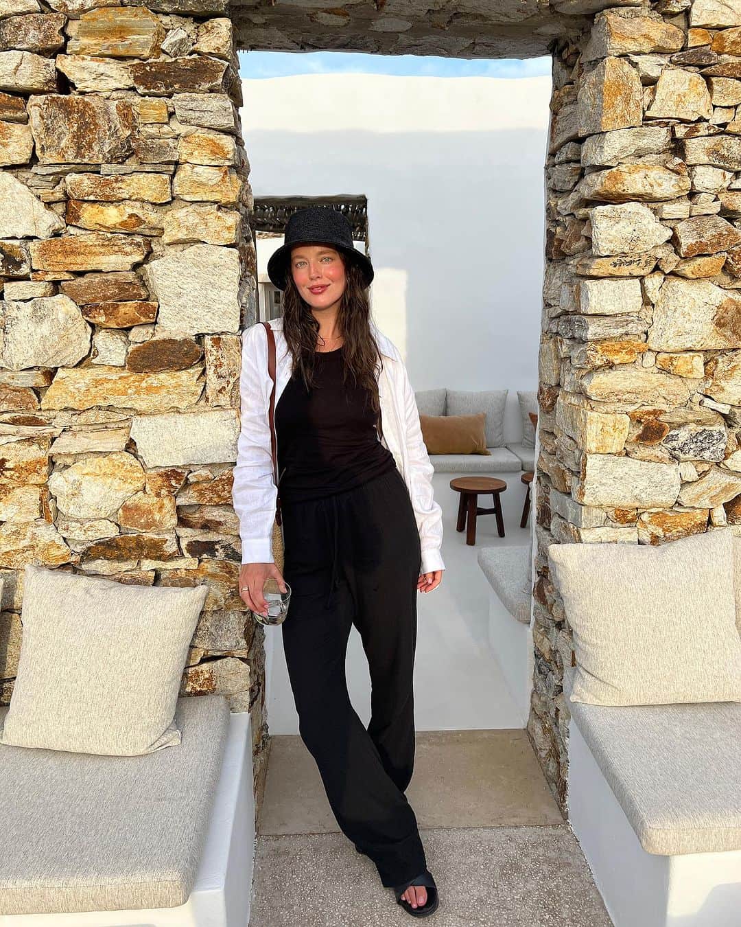 エミリー・DiDonatoのインスタグラム：「Cheers Antiparos 🍹」