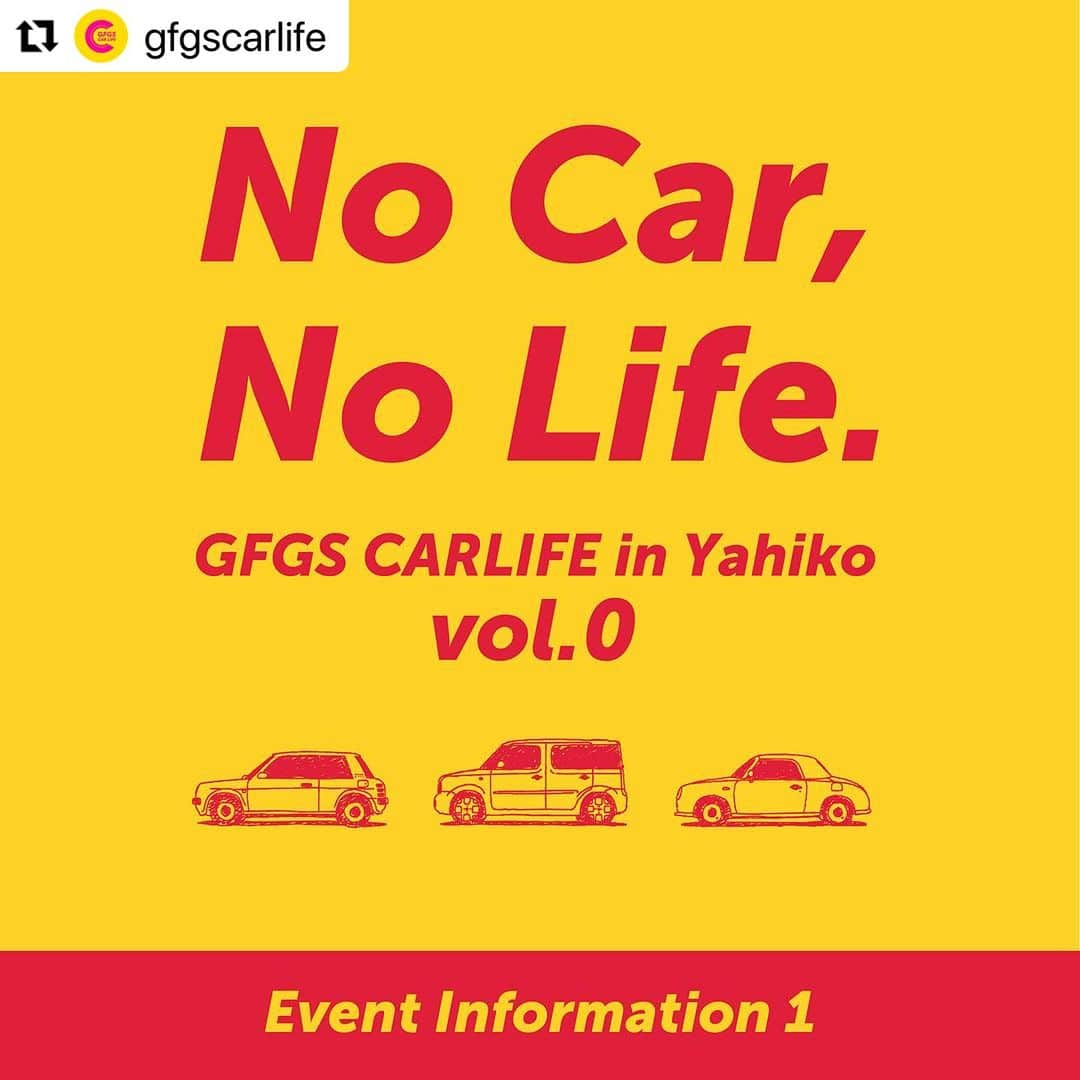 G.F.G.S.のインスタグラム：「#Repost @gfgscarlife with @use.repost ・・・ TIME TABLE  ▼9:00-10:00 ENTRY START 展示車受付開始 参加特典のMATCH BOXミニカーとステッカーを受け取り指定の場所へ駐車していただきます。  ▼10:00- OPEN - Free time 一般来場者様の入場開始  ゆったりと流れる自由な雰囲気と、クルマのオーナー様・イベントゲスト・来場者様同士のコミュニケーションの場をお楽しみください。  ▼13:00-14:30 GFGS CARLIFE TalkSession vol.4  日産フィガロ担当デザイナー/上原英理子氏と、日産キューブデザイナー/桑原弘忠氏によるトークショーを開催。G.F.G.S.とパイクカー関係者による、名車び誕生秘話・開発裏話などをラフな会話を通して様々な角度からお話しします。  ▼15:00-15:45 GOOD BYE APRIL LIVE パイクカー全盛期、1980年代の音楽を彷彿させるサウンドが魅力的なネオ・ニューミュージックバンド。今年春にメジャーデビューした注目のグループのステージをお楽しみください。  ▼16:00- CLOSE ----  Navigater：林莉世（@rise_hayashi ）  Live Radio: ファルコンラジオ（@fal_radio ） Foodで参加しているBar Book Boxで、月に一度配信している夜のゆるいおしゃべり配信ファルコンラジオ。イベントではパーソナリティのファルコンさんがInstagramのライブ配信を行います。  会場DJ: Young Master 他  FOOD出店 ・Bar Book Box(@barbookbox ) ・armonia(@armonia.niigata ) ・KOKAJIYA(@kokajiya ) ・MELT(@melt.this.way ) ・BBC Kamo Miygemono Center(@bbc_kamo )  #gfgs #gfgscalife #carlife #cardesign #carlovers #lovecars #twingo #renaulttwingo #fiatpanda #fiat #nissancube #弥彦 #車イベント #パイクカー #パイクカー好き #車好き #pikecar #車好きな人と繋がりたい #可愛い車 #車好き女子 #車が好き」