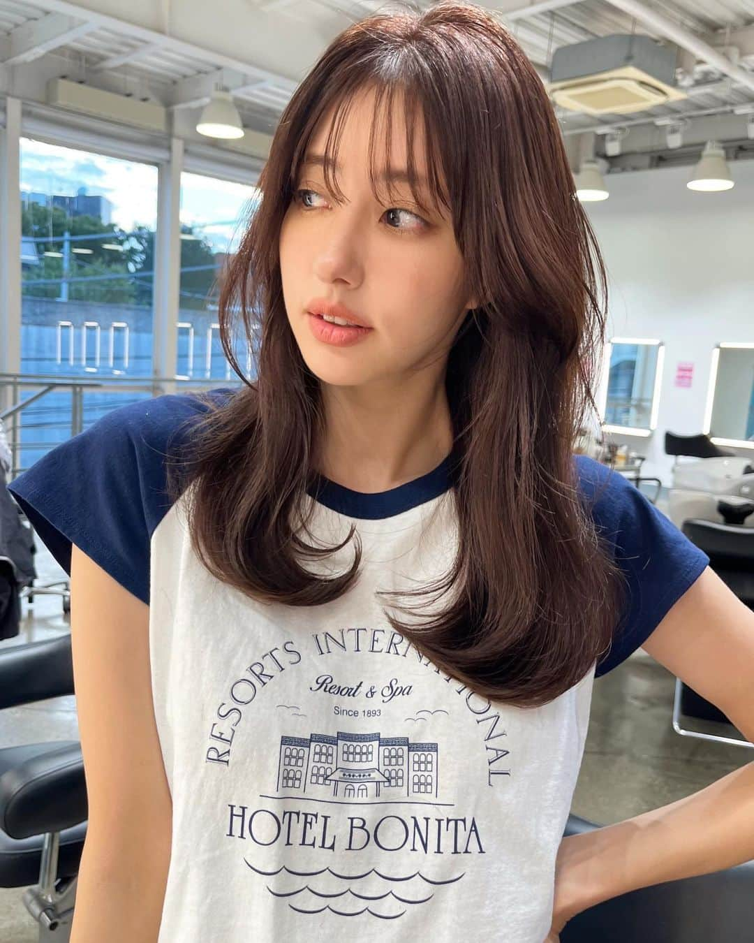 金田和樹のインスタグラム：「1番似合うバランスでレイヤーカットに♡」