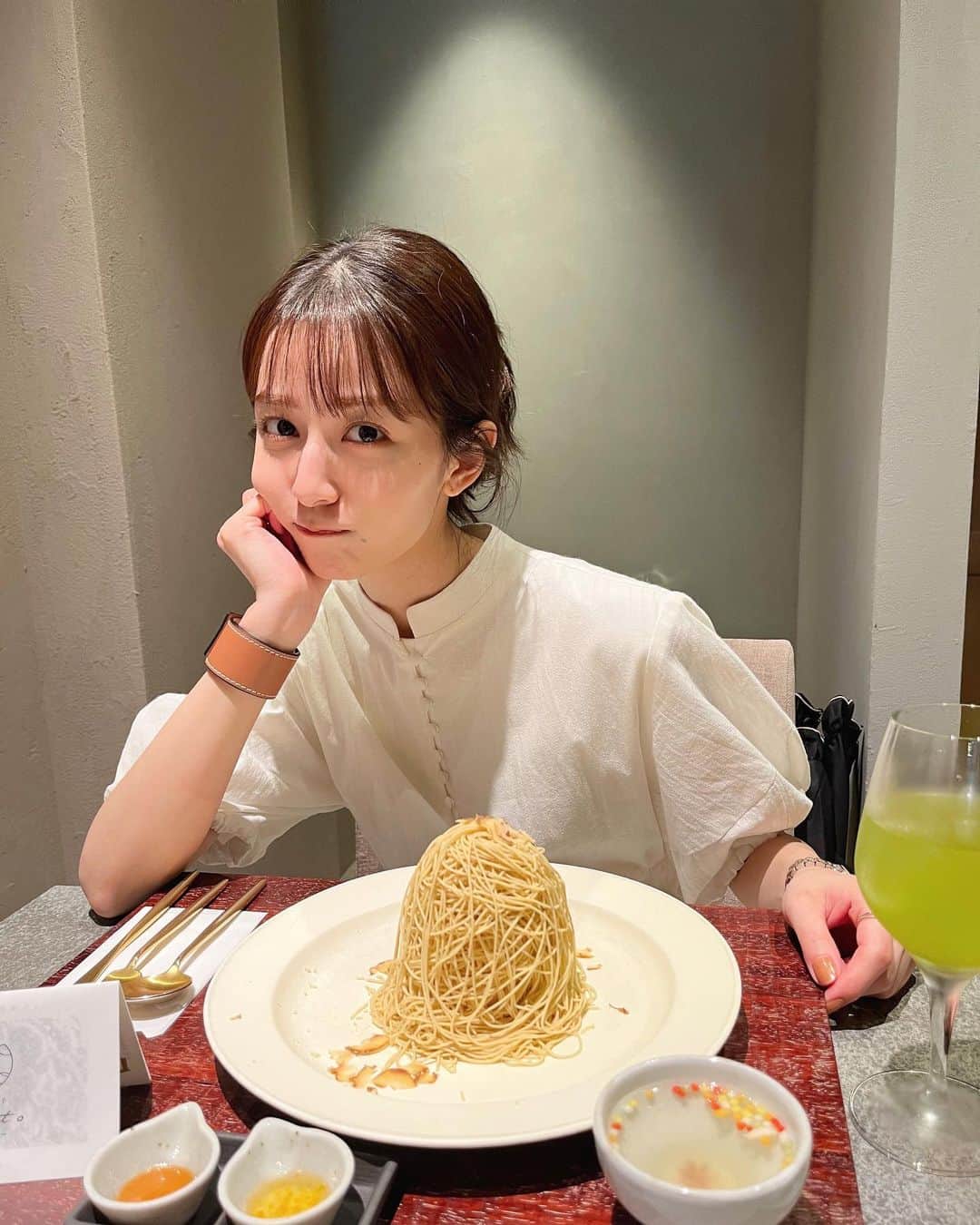 瑞季のインスタグラム：「.  夜は涼しくなってきましたね🍁  食欲の秋 ◡̈      #autumn」
