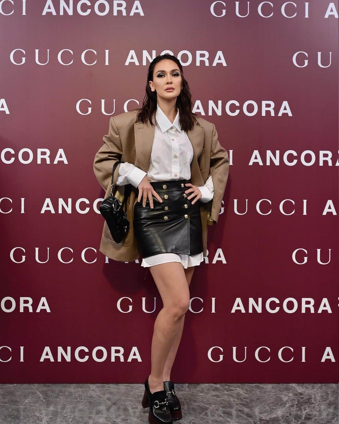 ルナ・マヤのインスタグラム：「A night of opulence and allure! Stepping into the realm of grandeur at the #GucciAncora ❤️  @sabatods @gucci」