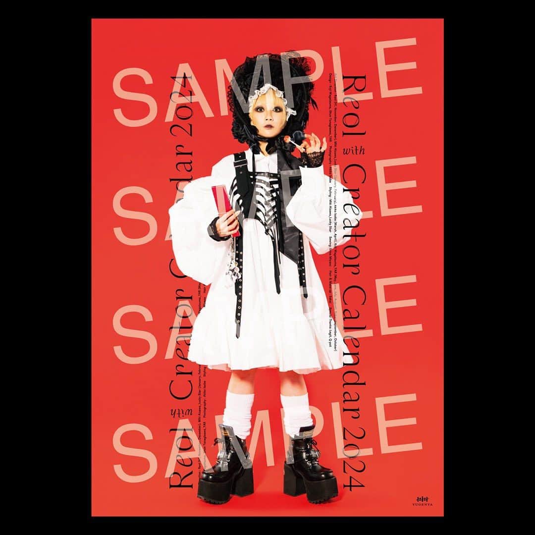 のインスタグラム：「#ReolCC Reol with Creator Calendar 開発中だった初めてのカレンダー"Reol with Creator Calendar 2024"が遂に完成しました  Reolとして出逢った4人の愛するクリエイターたちをお招きして、超絶クリエイティヴなカレンダーをつくりました　創作という行為のぶつけ合い、其々が考案した"新・Reol"をどうぞお楽しみに！  🌒🌓🌕  Reol with Creator Calendar Menber  Art Director @yar_wagatsuma  Photographer @akikoisobe  Stylist @mikitiaizawa  Hair & Make up Artist @_chapanese_  Reol @rrreol_official  Special Thanks 🤍 Legit  アンコール衣装は、、、 あれが堂々の一位を獲得、投票数断トツでした🥇 Legitの皆様の清き一票ありがとうございました！ (答え合わせはカレンダー紙面にて🔭)  FC"Legit"会員限定、完全受注生産🌒 御予約受付は9/22 17:00〜/10/9 23:59〆 商品詳細・参加クリエイターコメント全文はこちらから https://reol.jp/news/detail/235」