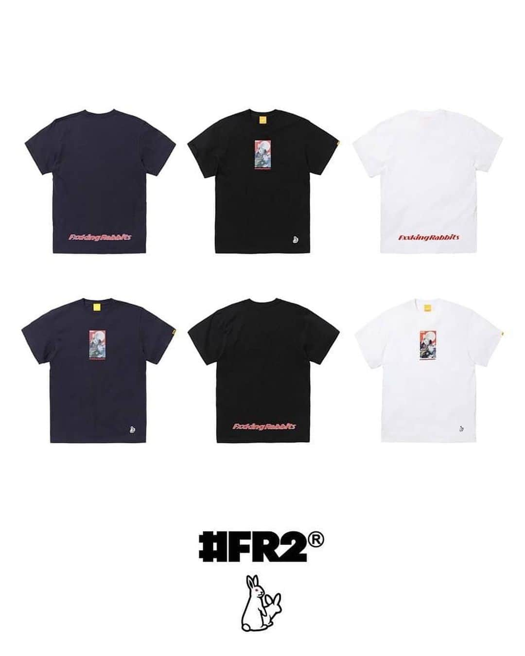 #FR2さんのインスタグラム写真 - (#FR2Instagram)「Hanafuda is a card with seasonal flowers on it.  "Rabbits Hanafuda T-shirt"  Available Now.  We ship worldwide.  Photo by @rkrkrk   #FR2#fxxkingrabbits#頭狂色情兎」9月26日 20時18分 - fxxkingrabbits