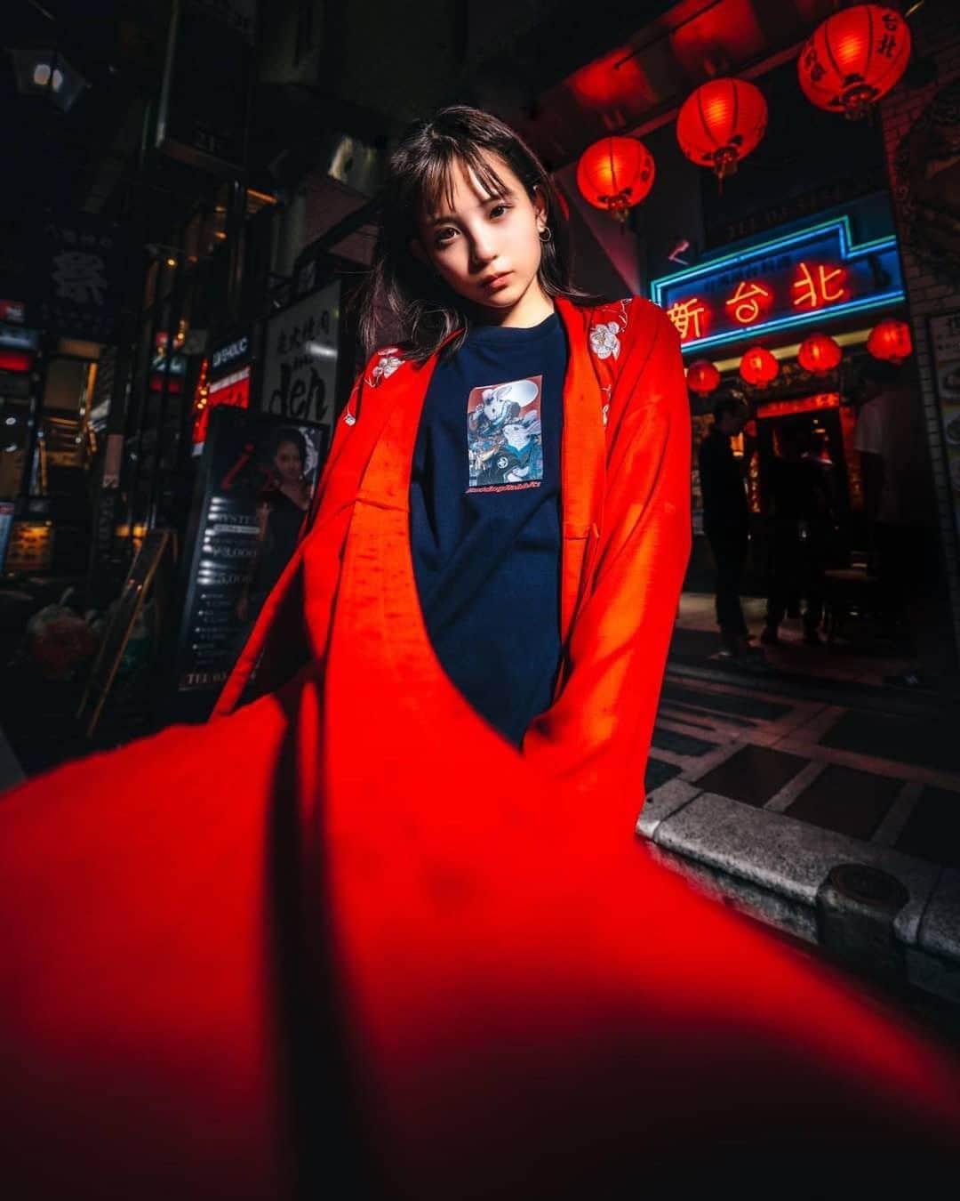 のインスタグラム：「Hanafuda is a card with seasonal flowers on it.  "Rabbits Hanafuda T-shirt"  Available Now.  We ship worldwide.  Photo by @rkrkrk   #FR2#fxxkingrabbits#頭狂色情兎」