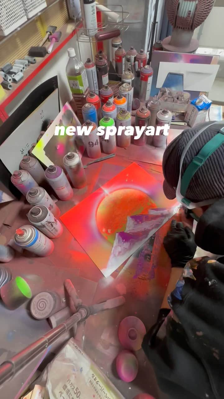 木村昴のインスタグラム：「new sprayart」