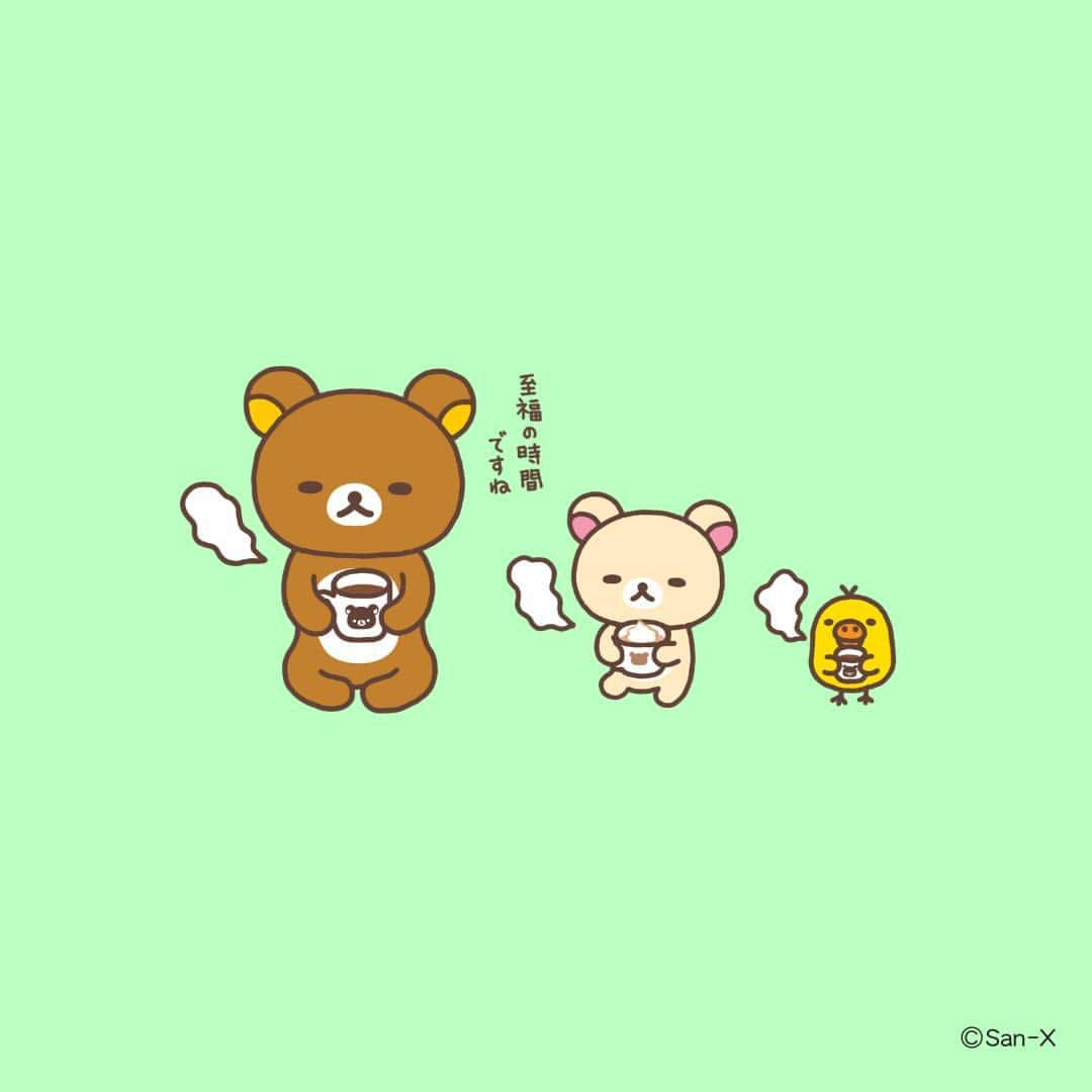 Rilakkuma US（リラックマ）のインスタグラム：「Sometimes Rilakkuma, Korilakkuma, and Kiiroitori can't get their day started without a warm drink in the mornings. Do you prefer coffee or tea? ☕️🍵  #rilakkumaus #rilakkuma #sanx #sanxoriginal #kawaii #plush #plushies #リラックマ #サンエックス #tea」