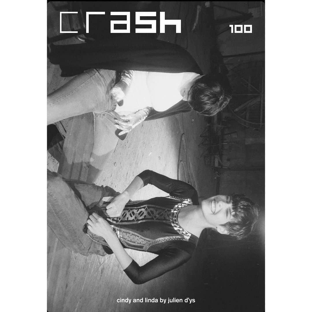 JULIEN D'YSさんのインスタグラム写真 - (JULIEN D'YSInstagram)「Linda and Cindy in @crashmagazine on the Cover💥for issue 100 @lindaevangelista @cindycrawford photographed by me from  #forgottenplasticbag by juju ........ @armelleleturcq ❤️london during shoot  with Peter ❤️ the whole story inside the issue.   Considered the greatest hairstylist of his generation, Julien d'Ys has worked with some of the most prestigious fashion photographers and fashion houses, including over twenty years with Comme des Garçons. But Julien d'Ys is also a photographer who documented his era on the side. He recently rediscovered a plastic bag filled with film from the 1990s that he never had time to develop. Like opening a time capsule, he uncovers the intimate moments of the era's greatest supermodels. His photos are published for the first time in Crash 100.. To read the full interview of Julien d'Ys and discover all the images from the lost films, get your copy #juliendysphotography」9月26日 23時07分 - juliendys