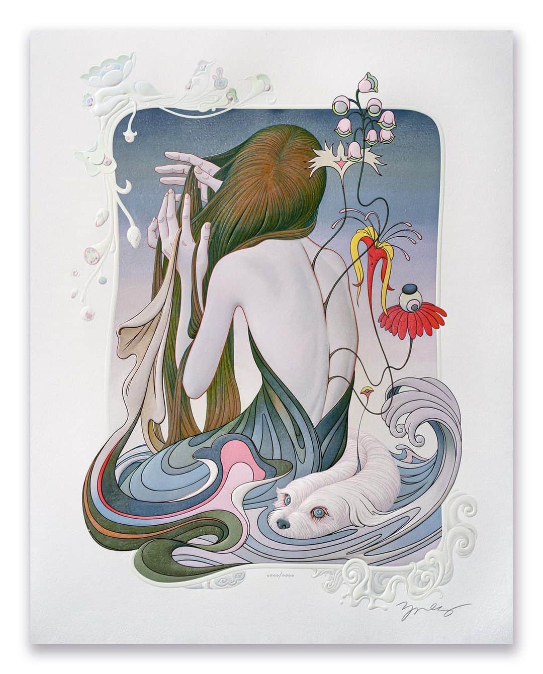 ジェームス・ジーンのインスタグラム：「Releasing TODAY, Chine is a signed and numbered time-limited edition of giclée prints. The edition will be available for 24 hours starting at 8:00 AM PT on Tuesday, September 26 and ending at 7:59 AM PT on Wednesday, September 27. The edition is limited by the number of prints sold during those 24 hours and never reprinted ✨ @jamesjeanstore」