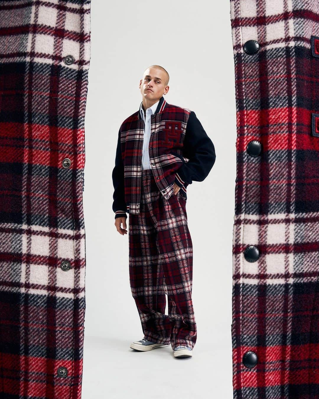 のインスタグラム：「Reinvented the Tommy Tartan @everettwilliams #TommyTartan」