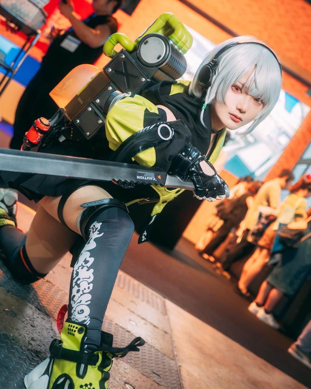 小塩てるのインスタグラム：「TGS2023お疲れ様でした！！ ゼンレスゾーンゼロのアンビーちゃんしてました🎮 当日見に来てくださった方々ありがとうございました☺️ ゲームの世界観刺さりまくってるのでリリース楽しみだ〜！！  #tgs2023 #ゼンレスゾーンゼロ」
