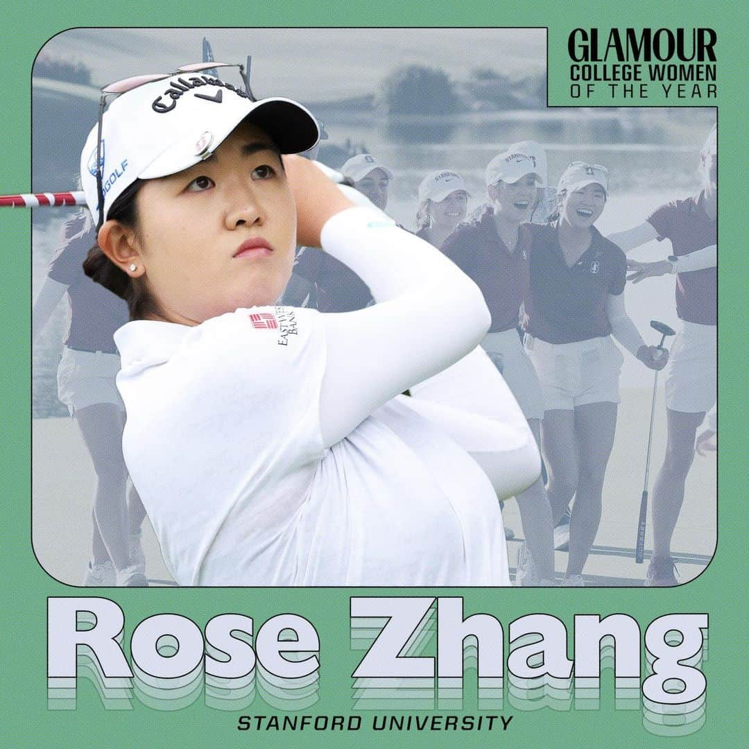 ミシェル・ウィーさんのインスタグラム写真 - (ミシェル・ウィーInstagram)「At 20, Stanford University student Rose Zhang has changed the idea of what golf at the college level looks like. She already has the Augusta National Women’s Amateur and the PAC-12’s individual titles; next comes her college degree. In conversation with American pro golfer Michelle Wie West, Zhang offers advice to incoming college athletes about stepping out of their comfort zone, embracing every aspect of the college experience, and the song that always pumps her up. Read Zhang’s Glamour College Woman of the Year interview at the link in bio. #CWOTY2023   Courtesy of Subject / Getty Images / Design by @artchanning」9月27日 0時31分 - michellewiewest