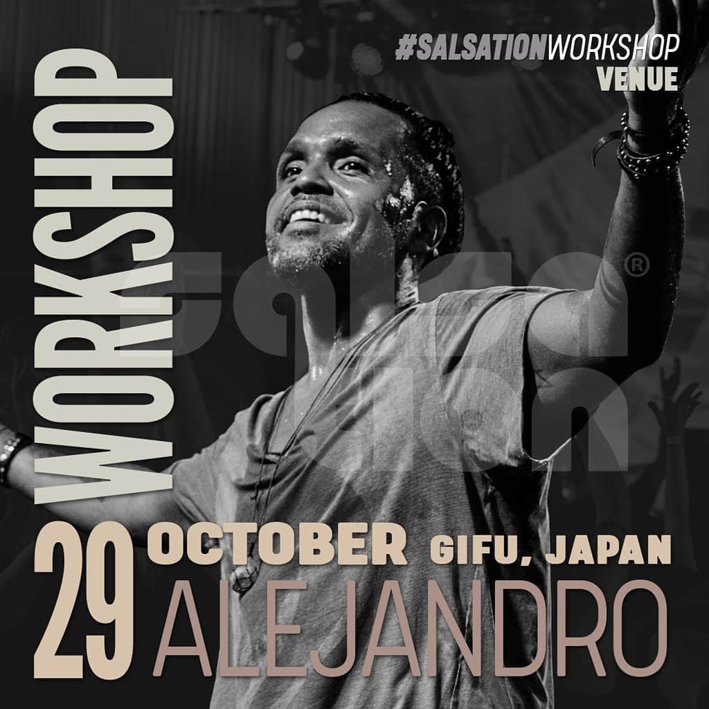 グレイス・カサリーノのインスタグラム：「お申し込みは、 @salsationfitness のホームページから🔥  @alejodance のWSでSALSATION®︎についてもっと学べれる🔥素敵なプログラムを作った本人から指導は❤️凄い❤️  お申し込みは始まっています🔥🔥」