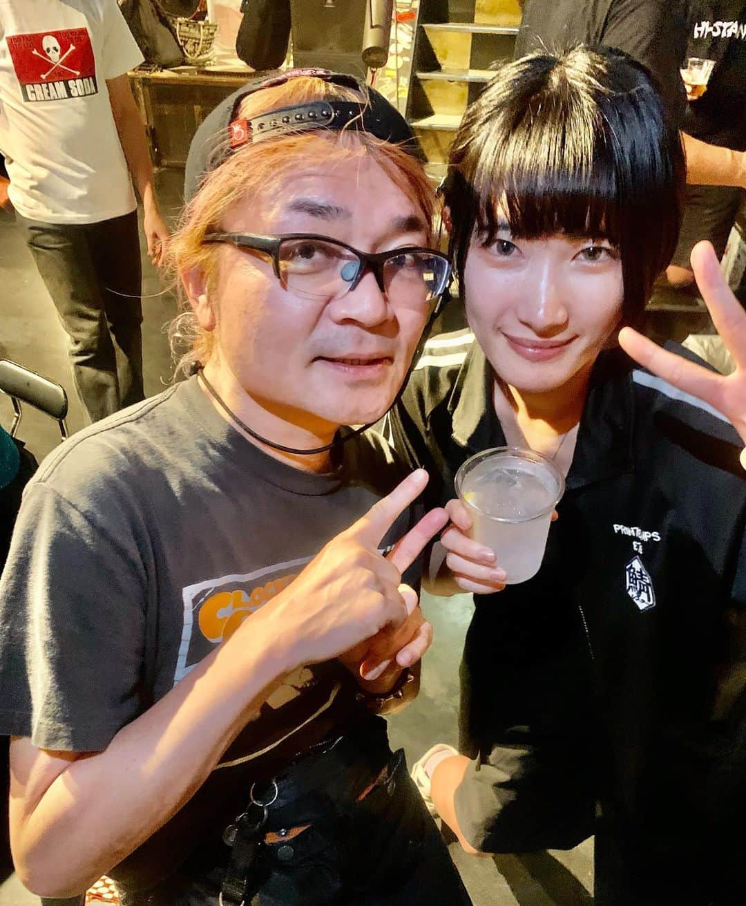 古閑裕のインスタグラム：「KEYTALKライブ無事終わりで こがみ行き、その後 サバシスターごうけ嬢のハピバパーティへ！おめでとう㊗️」