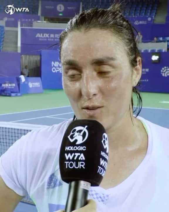 WTA（女子テニス協会）のインスタグラム：「Ningbo 🫶 Ons   @onsjabeur defeats Parry 7-6(3), 7-5 and makes her way into the next round!   #NingboOpen」