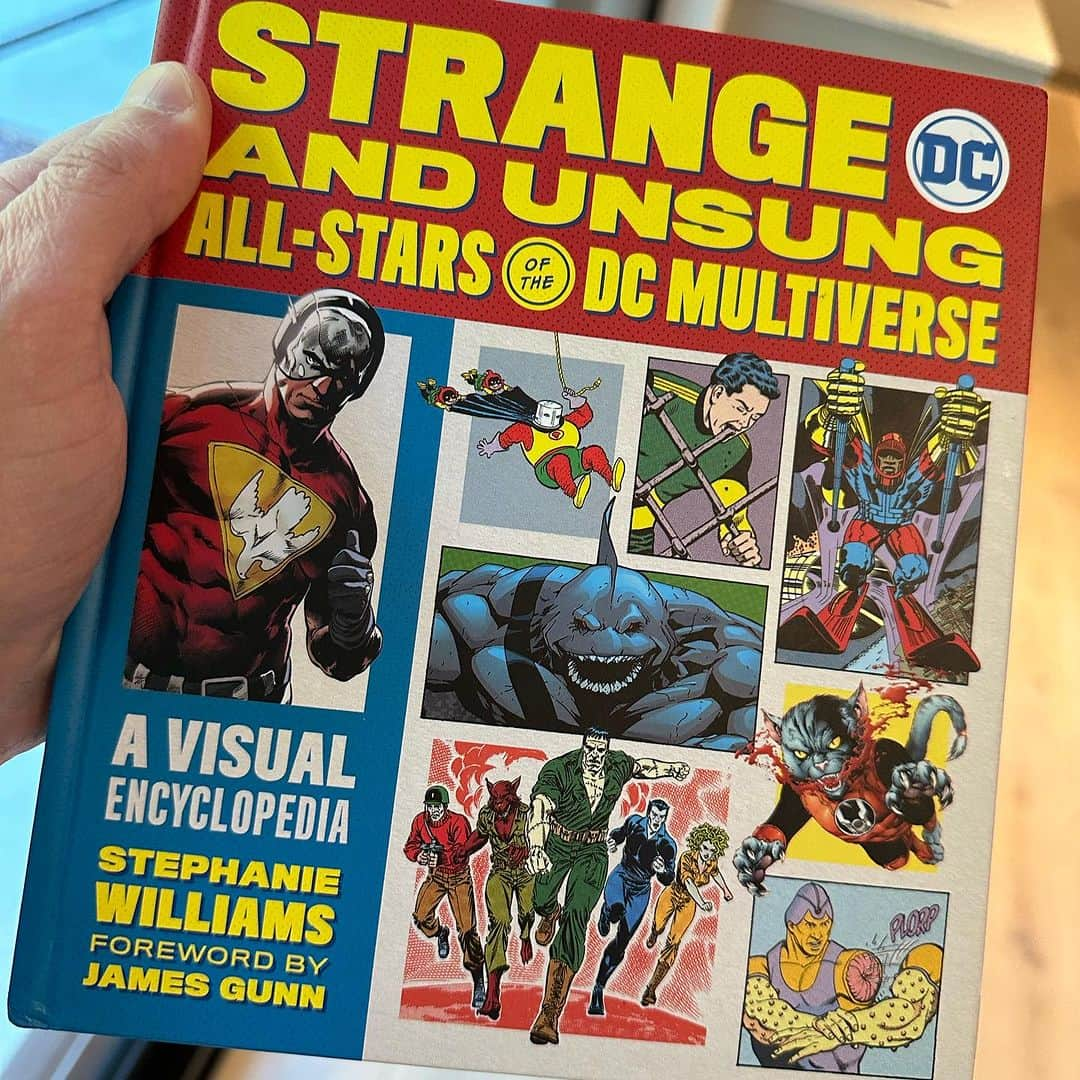 ジェームズ・ガンのインスタグラム：「Many know I have a special fondness for the wilder corners of DC comics - the forgotten or outlandish characters who I grew up laughing with or at but who in every case fired up my imagination & my love of outcasts & oddballs. Now there’s finally a book for folks like me (yes, including a forward BY me), 240 pages of guilty goodness, with Arm-Fall Off Boy, Colonel Computron, the Mod Gorilla Boss, and so, so many more. On pre-sale now at Amazon and other fine stores.」