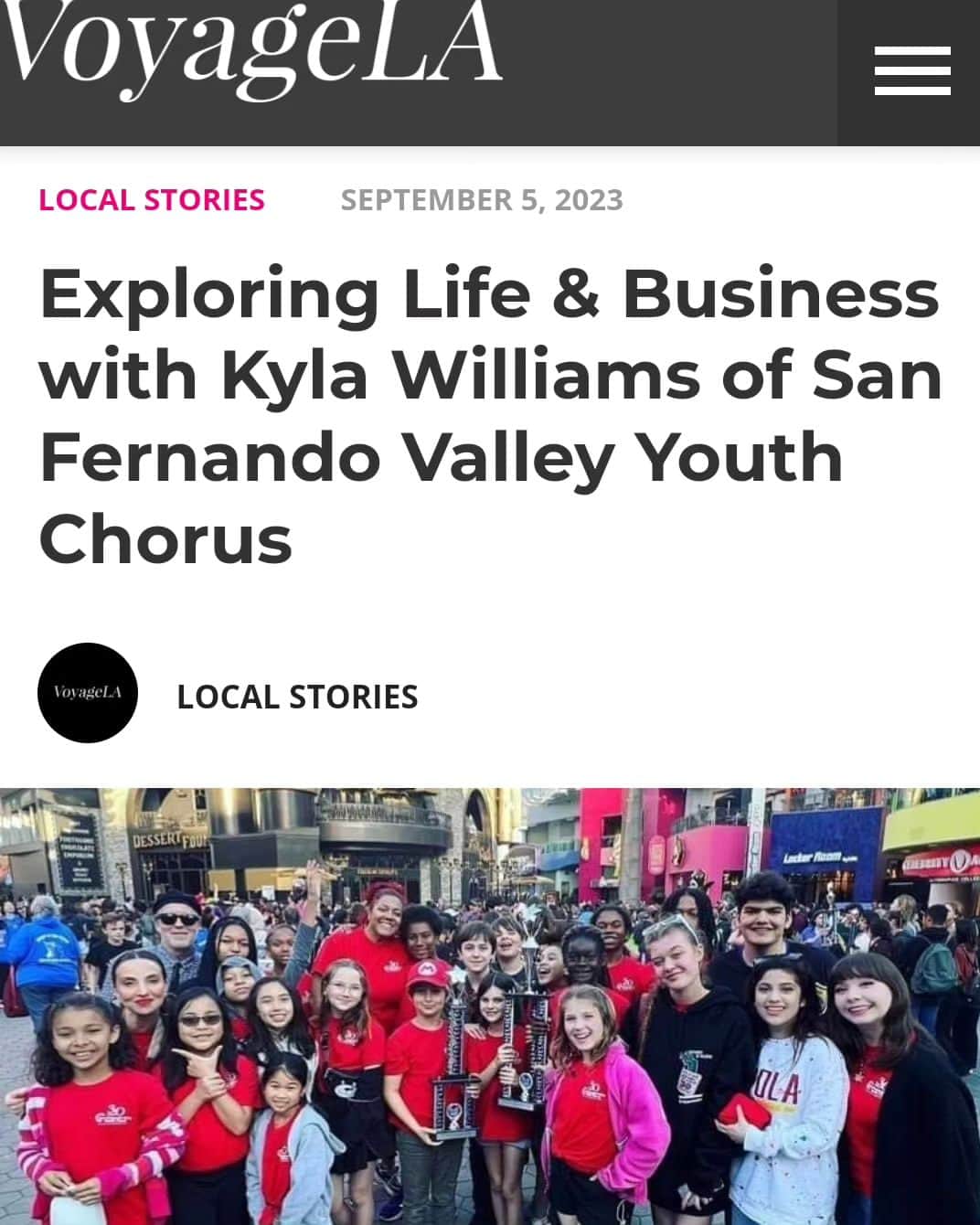ジム・タイタスのインスタグラム：「I am so incredibly proud of my wife and all of the work she has put in as the Executive Director of the San Fernando Valley Youth Chorus (@sfvyc)!」