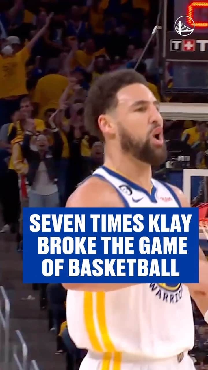 ゴールデンステート・ウォリアーズのインスタグラム：「Seven times Klay broke the game of basketball 🏀」