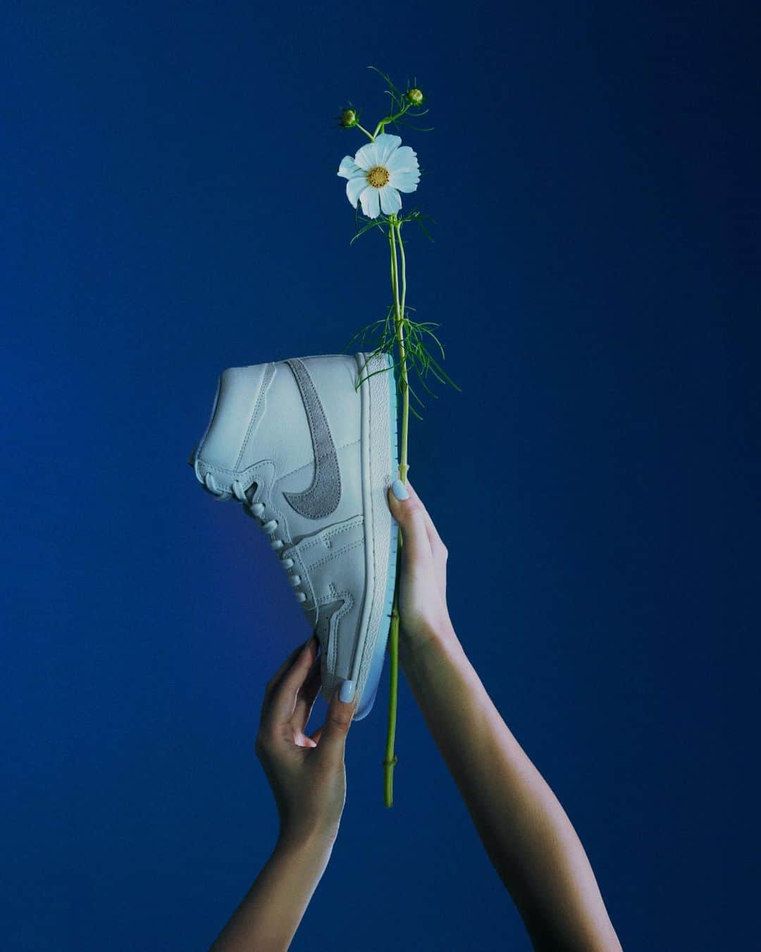 Jordanのインスタグラム：「Forget-me-nots x Jordan Air Ship embodies the dawn of a beautiful future. The bud is in its unfinished state, but it has an immeasurable resilience and beauty hidden within. And that bud may be you.  Forget-me-nots is a Tokyo based shop serving up sneakers and street style for women.  Available from 9.27 at select retailers.」